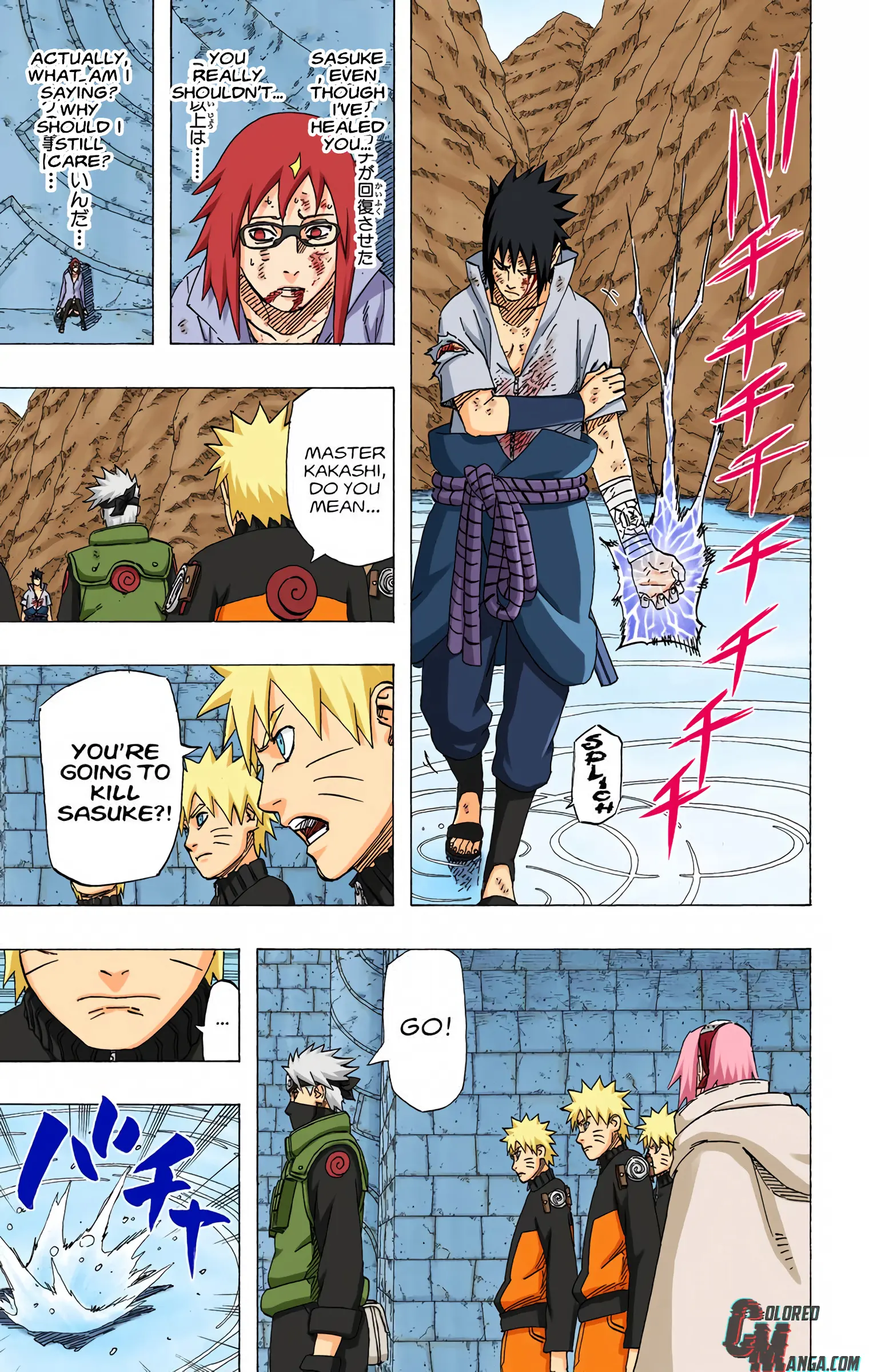 Naruto Colored Manga Online, chapter 485, page 9