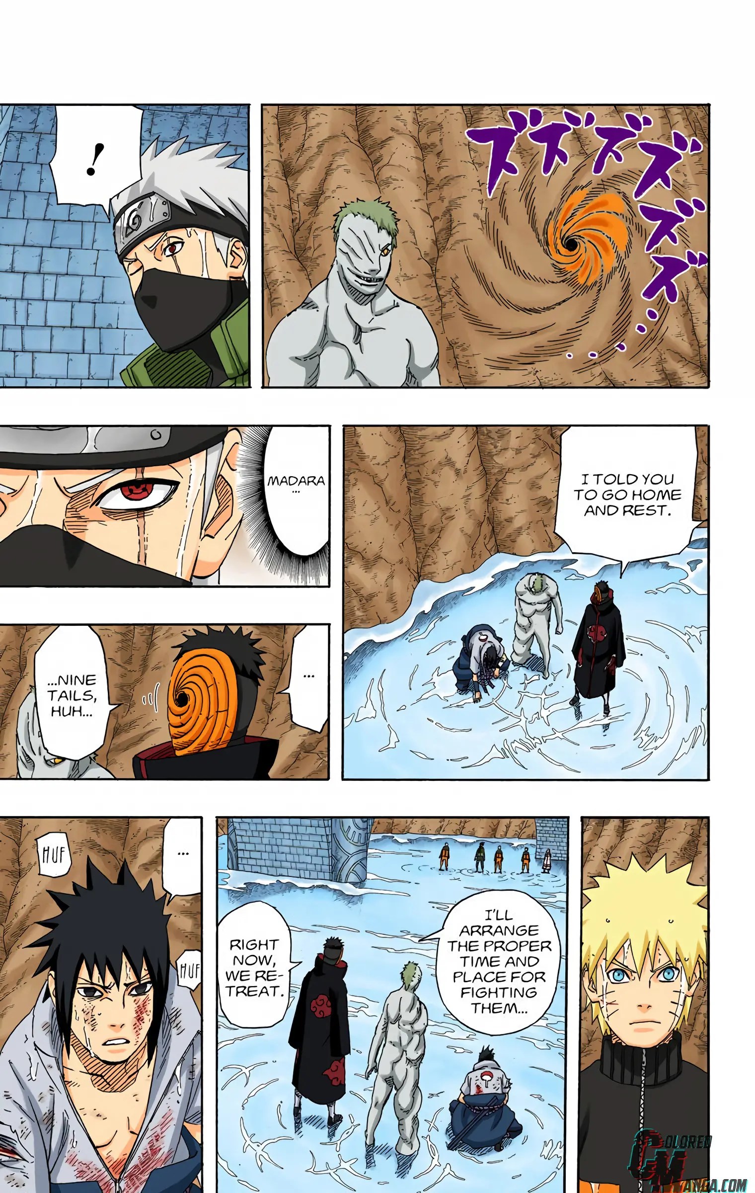 Naruto Colored Manga Online, chapter 486, page 7