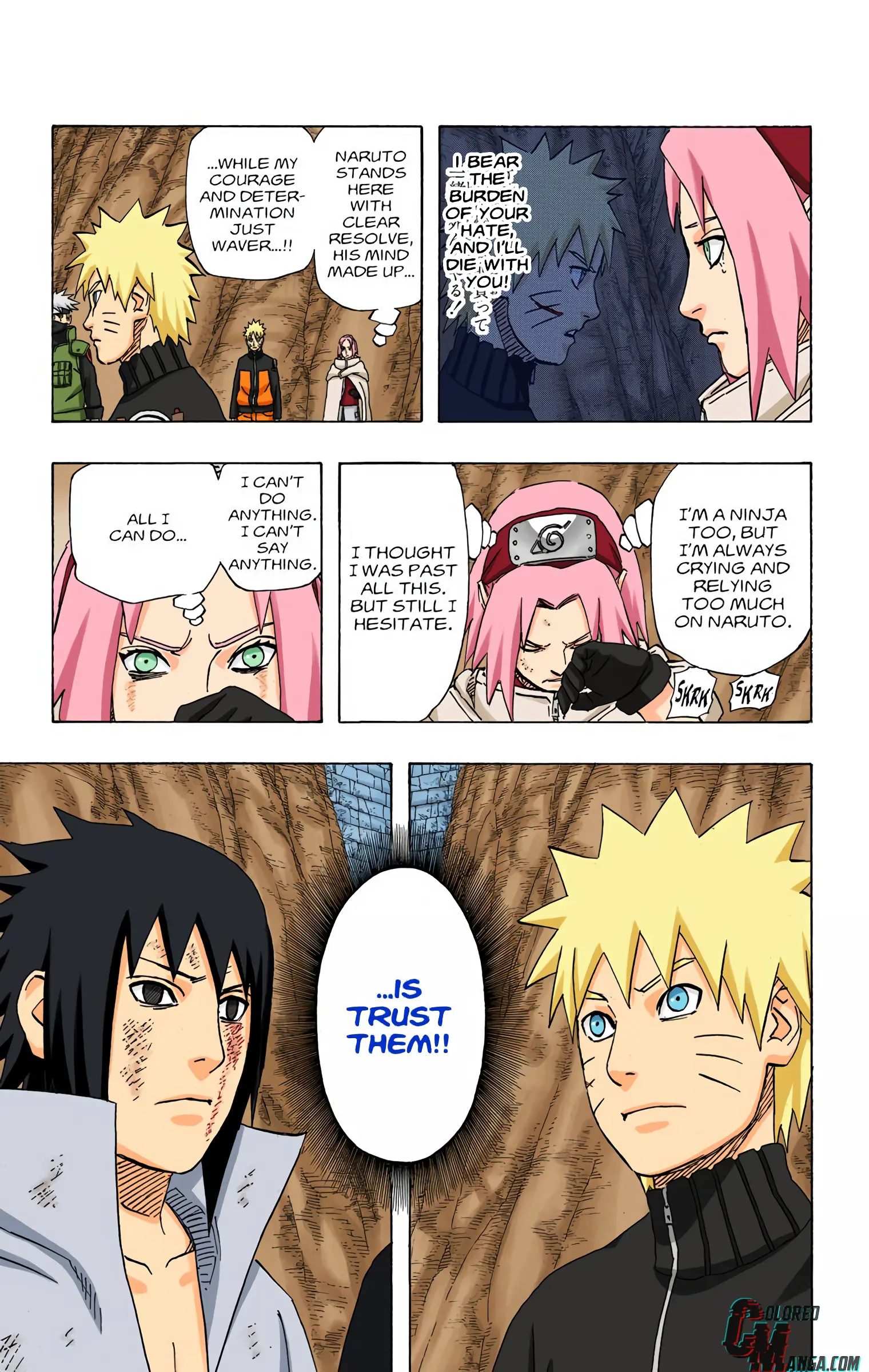Naruto Colored Manga Online, chapter 487, page 3