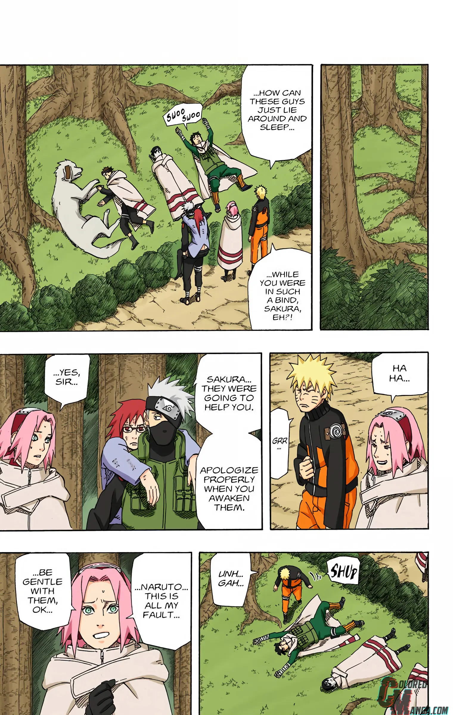 Naruto Colored Manga Online, chapter 488, page 3