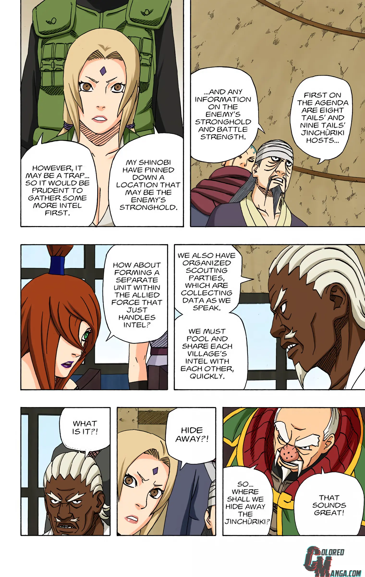 Naruto Colored Manga Online, chapter 491, page 7