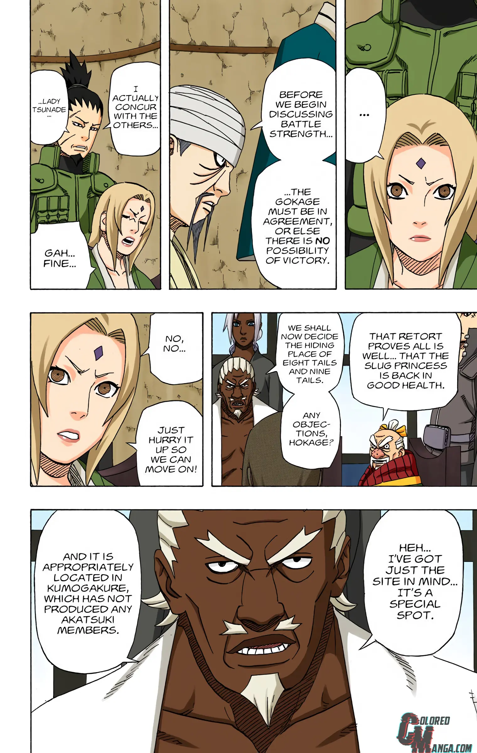 Naruto Colored Manga Online, chapter 491, page 9