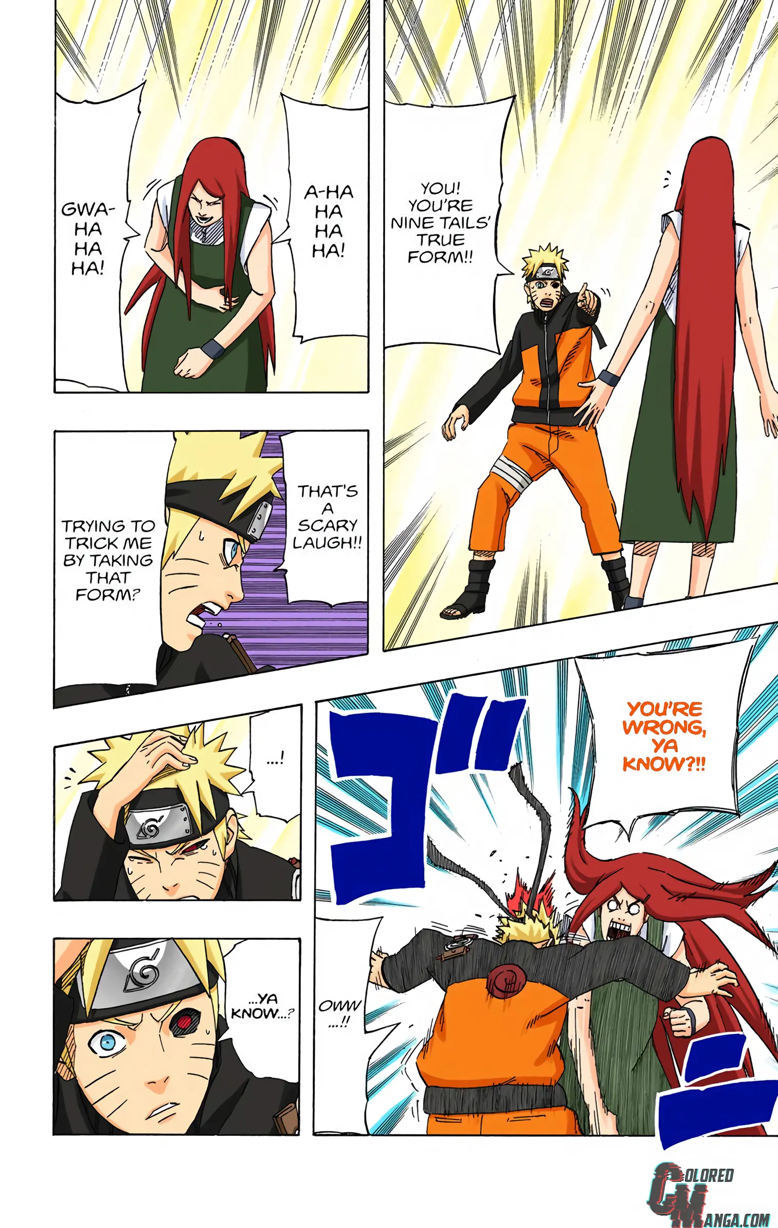 Naruto Colored Manga Online, chapter 498, page 2