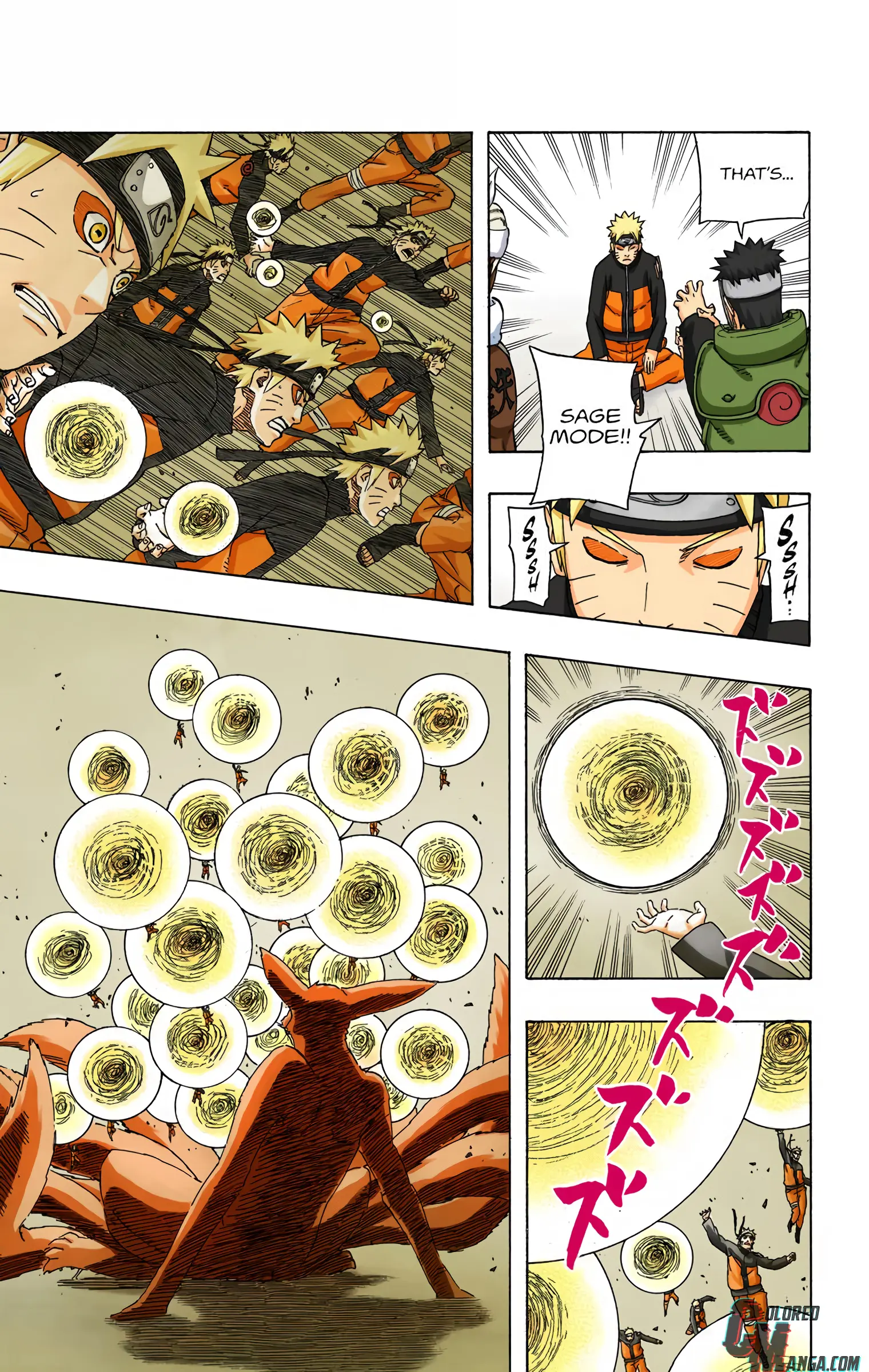Naruto Colored Manga Online, chapter 499, page 7