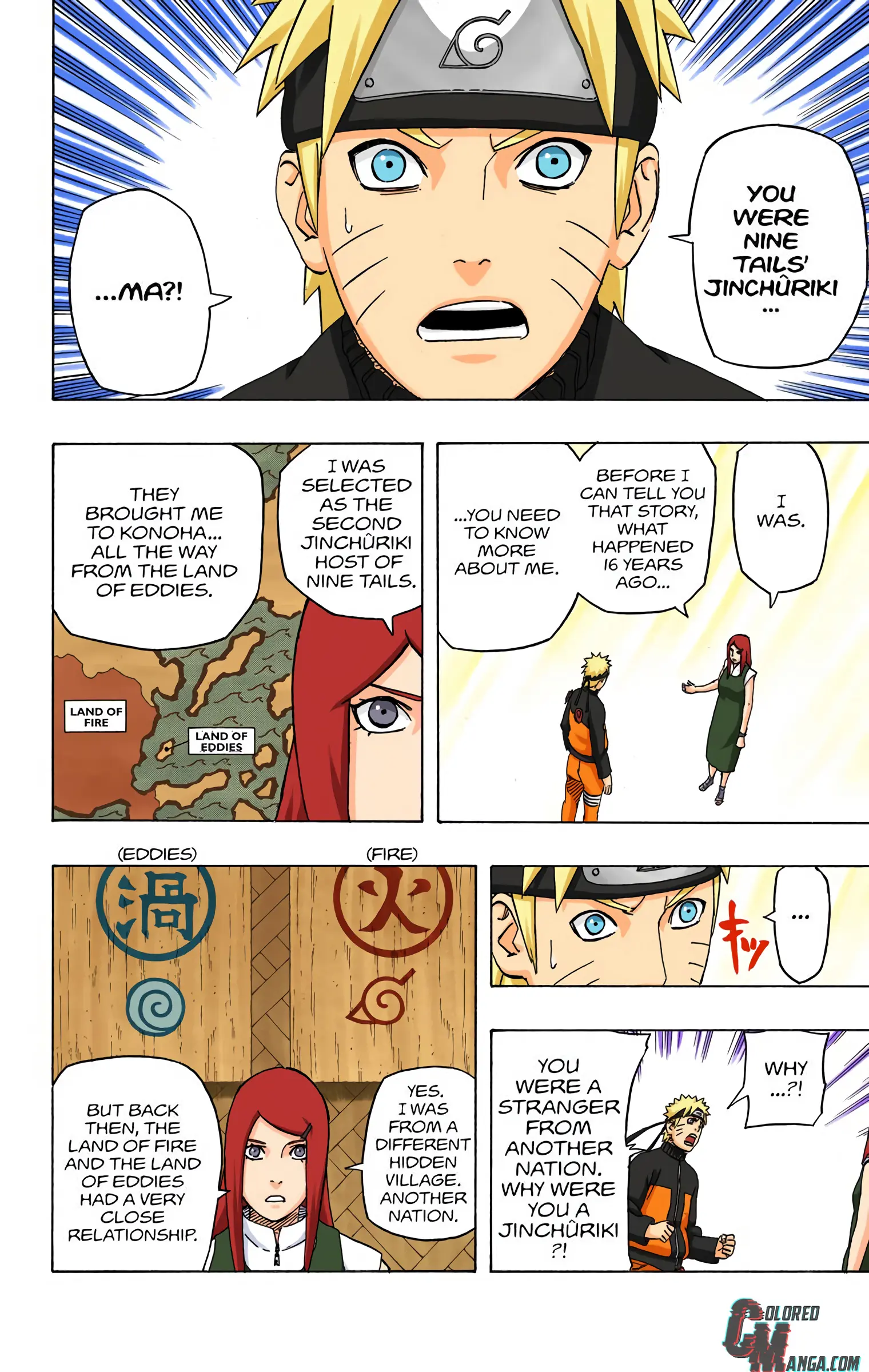 Naruto Colored Manga Online, chapter 500, page 2