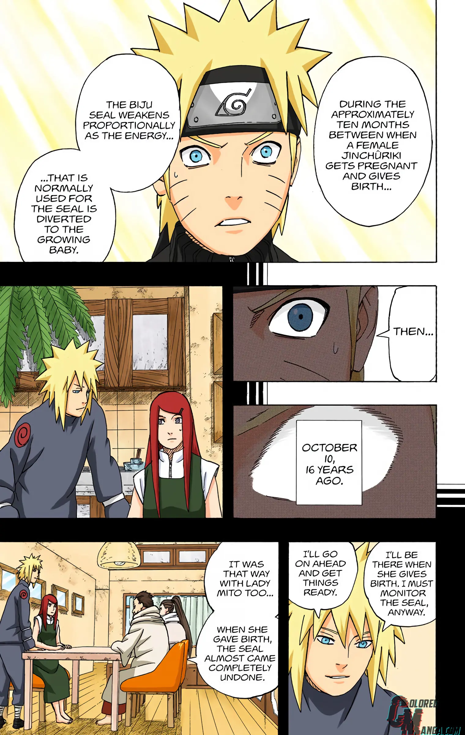 Naruto Colored Manga Online, chapter 500, page 9