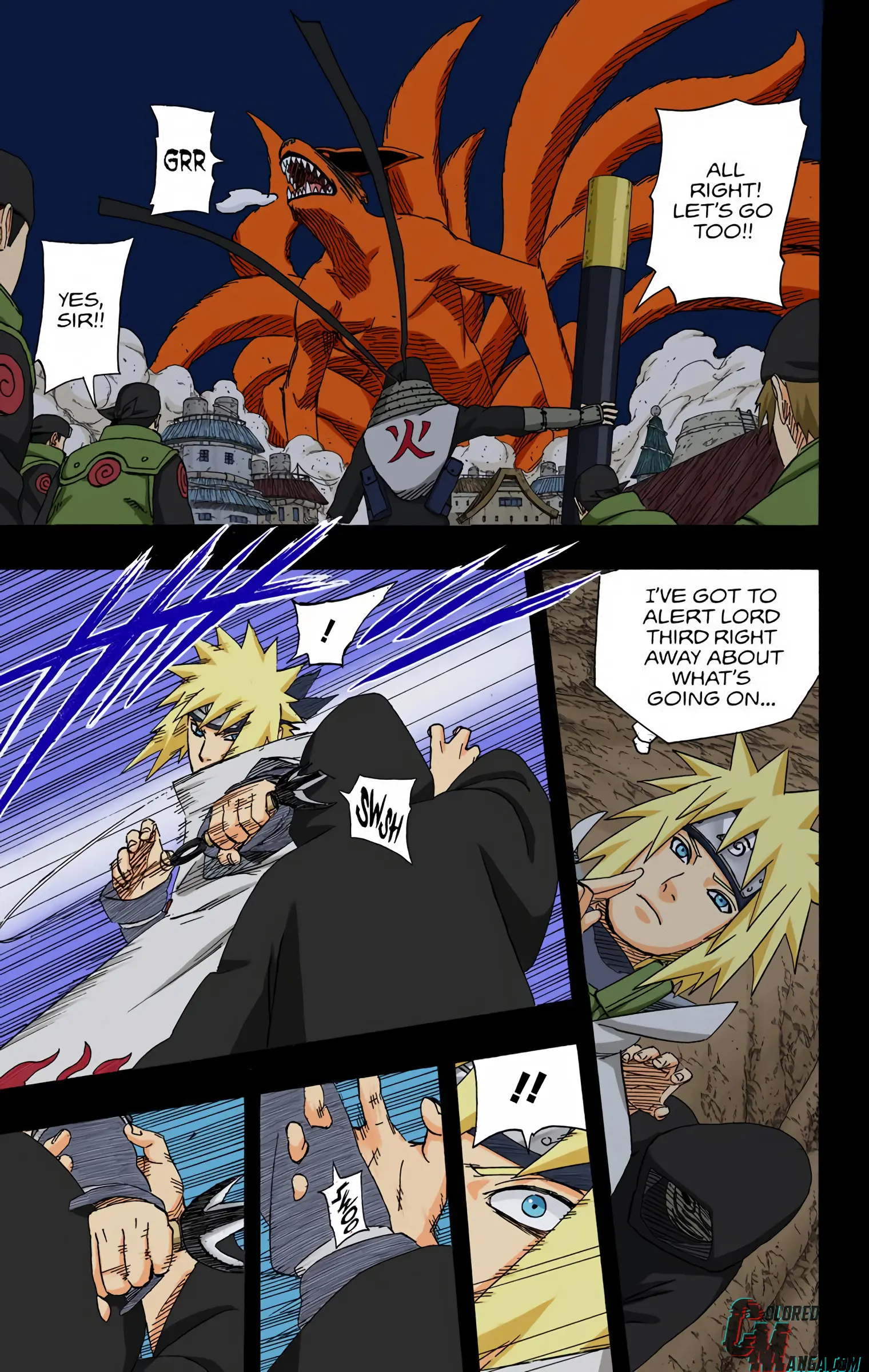 Naruto Colored Manga Online, chapter 502, page 9