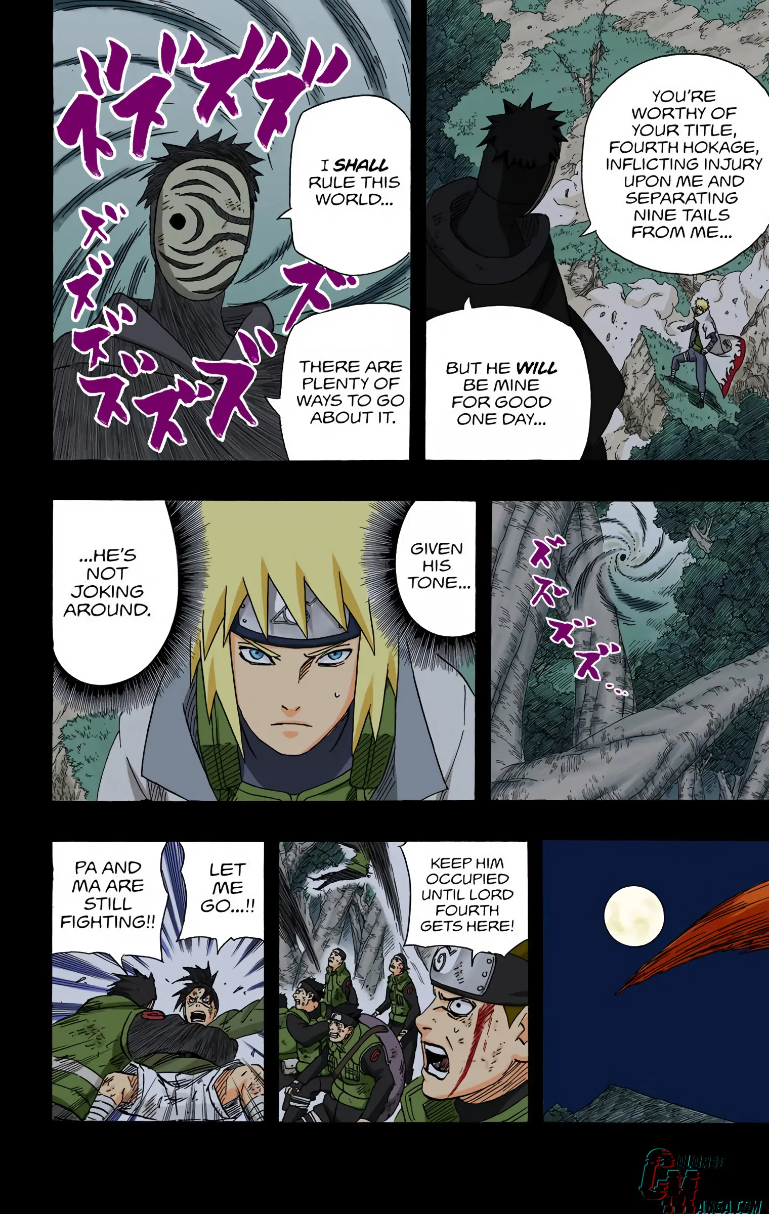 Naruto Colored Manga Online, chapter 503, page 8