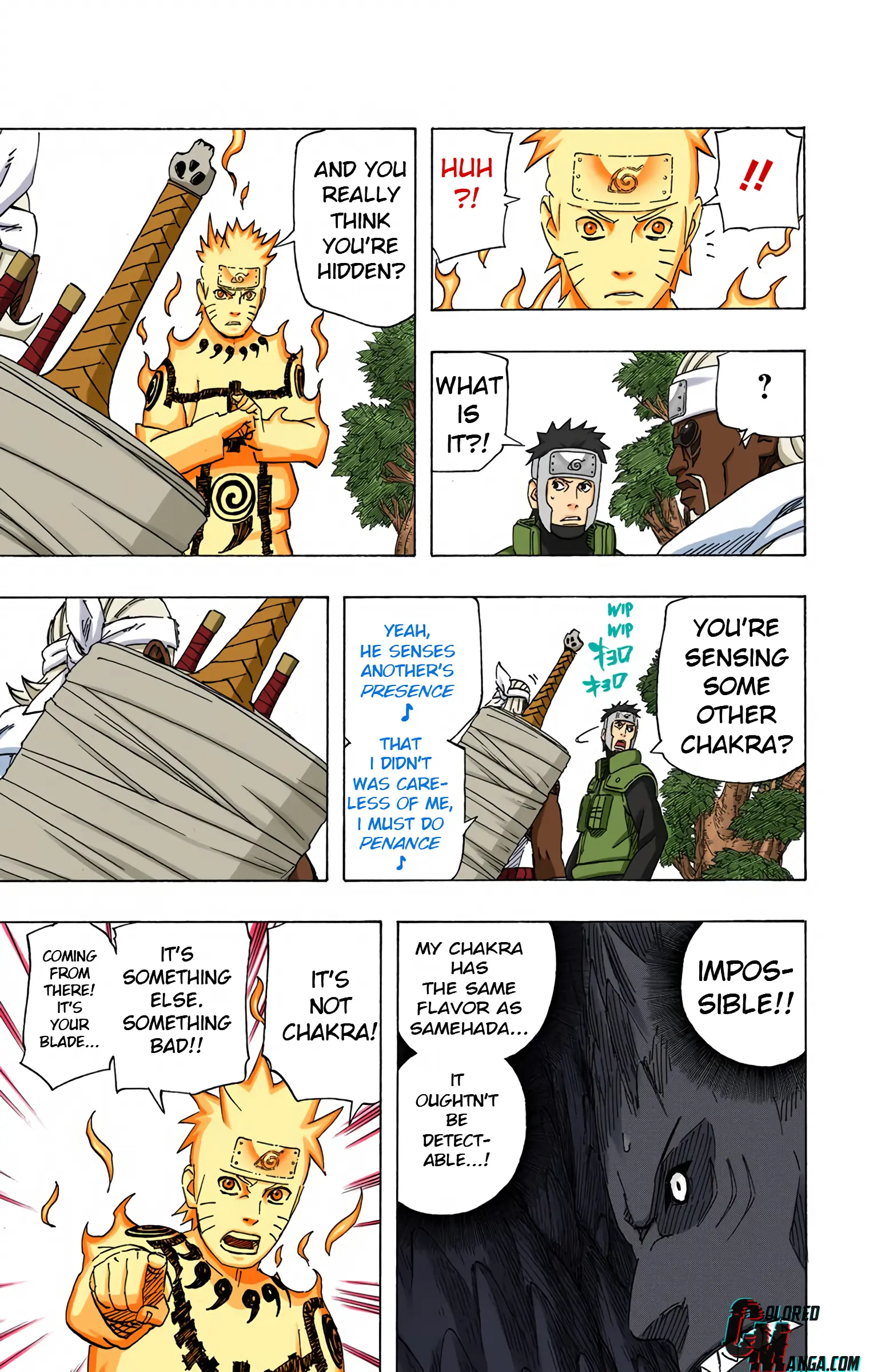 Naruto Colored Manga Online, chapter 505, page 15
