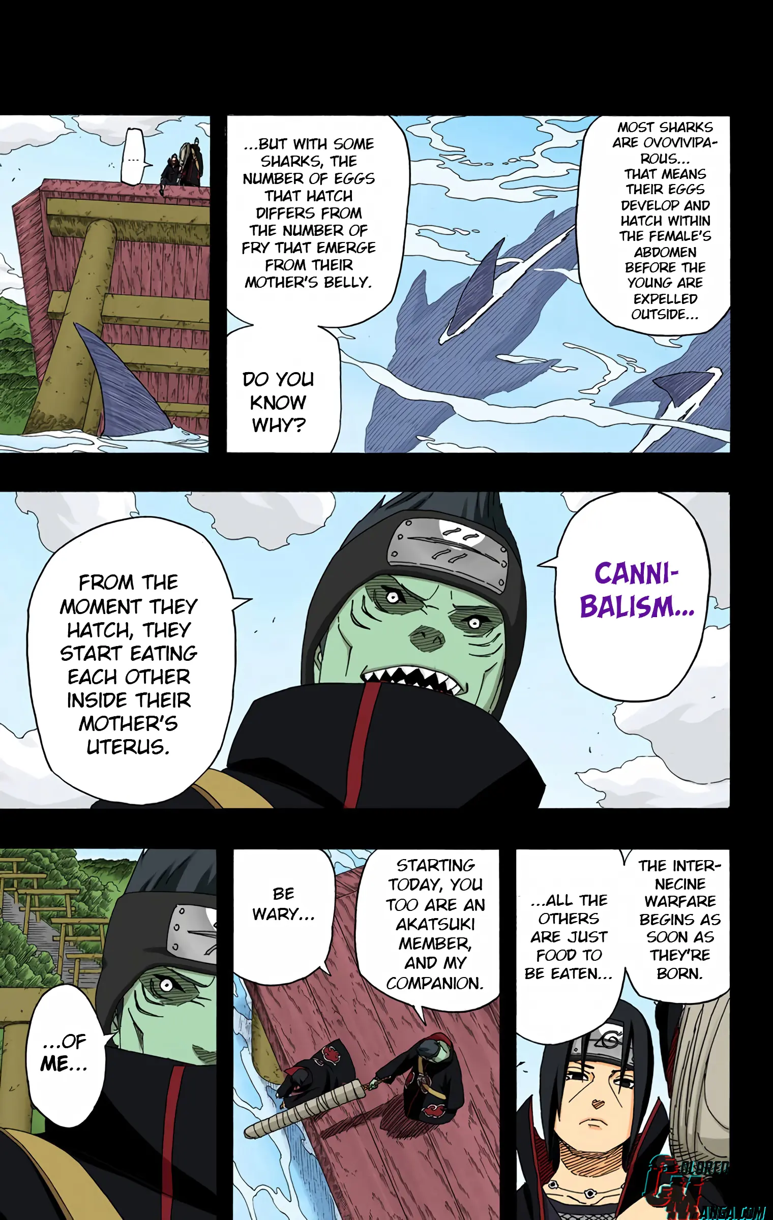 Naruto Colored Manga Online, chapter 508, page 7