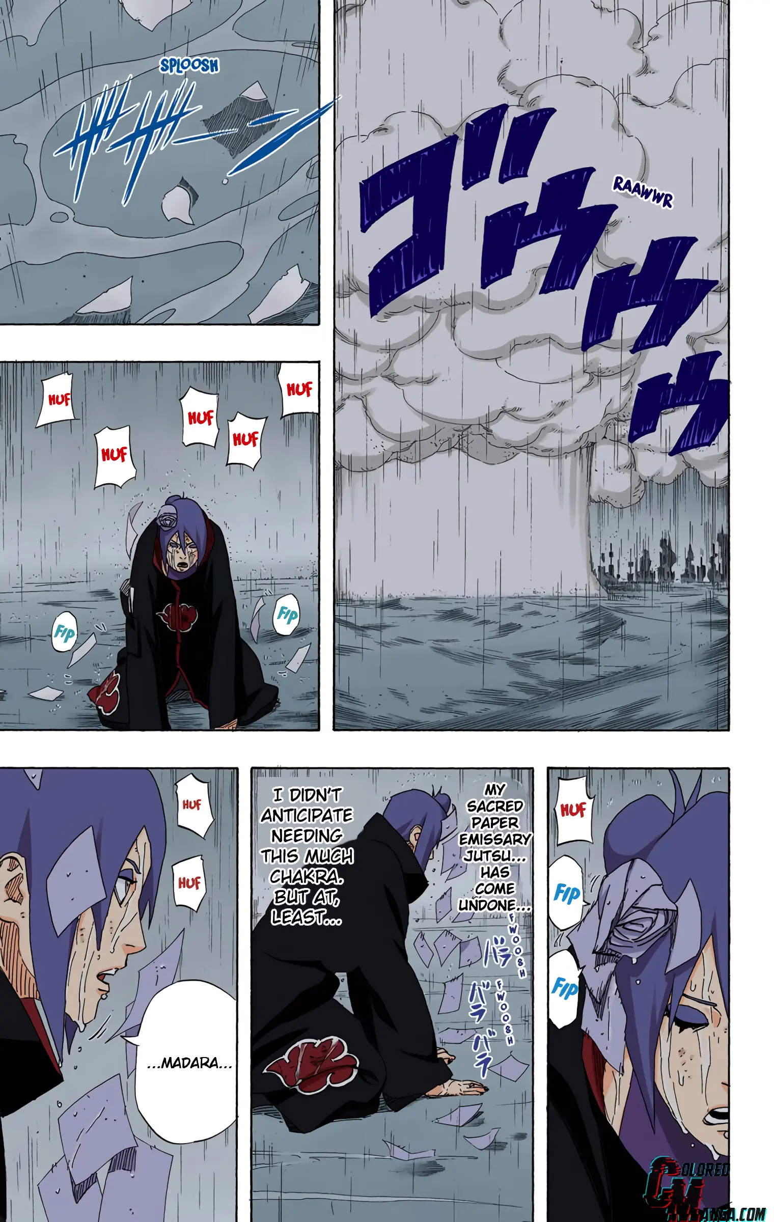 Naruto Colored Manga Online, chapter 510, page 7