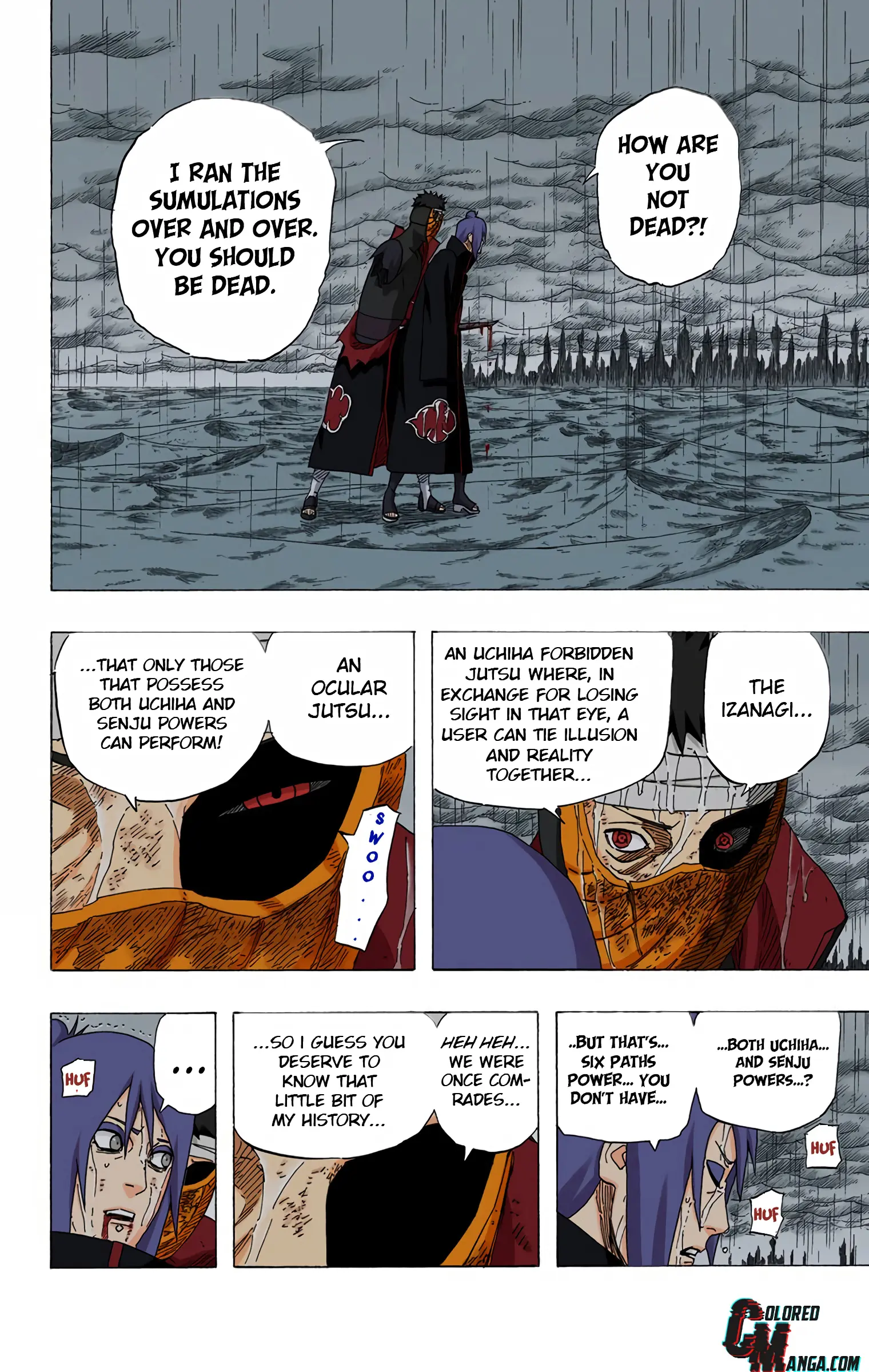 Naruto Colored Manga Online, chapter 510, page 10