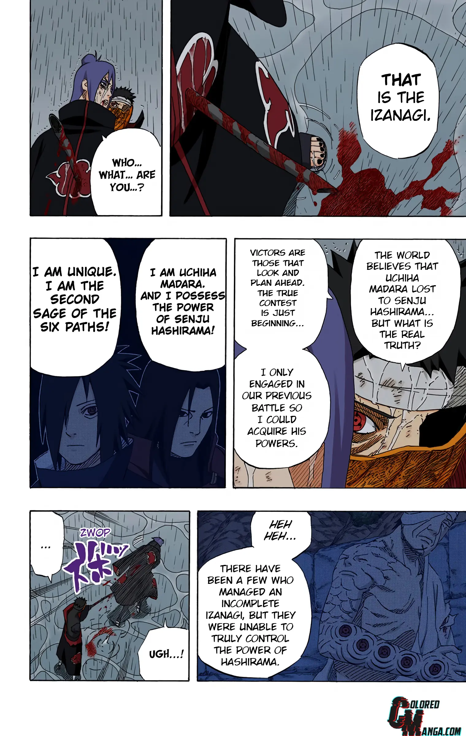 Naruto Colored Manga Online, chapter 510, page 12