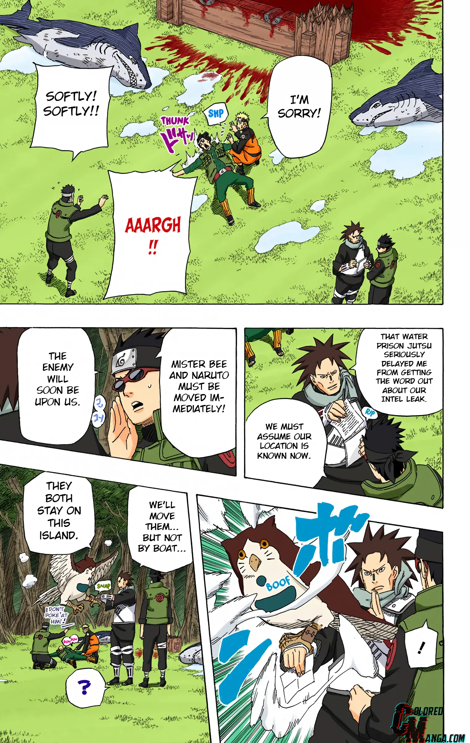 Naruto Colored Manga Online, chapter 512, page 3