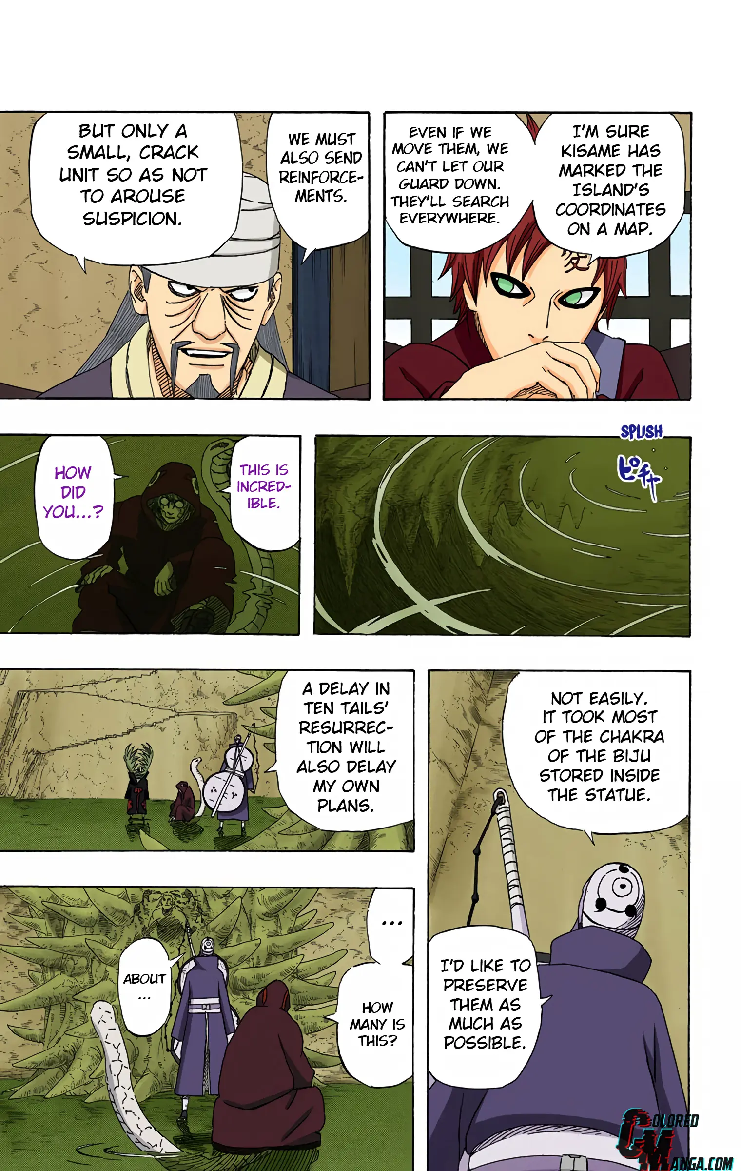 Naruto Colored Manga Online, chapter 512, page 12