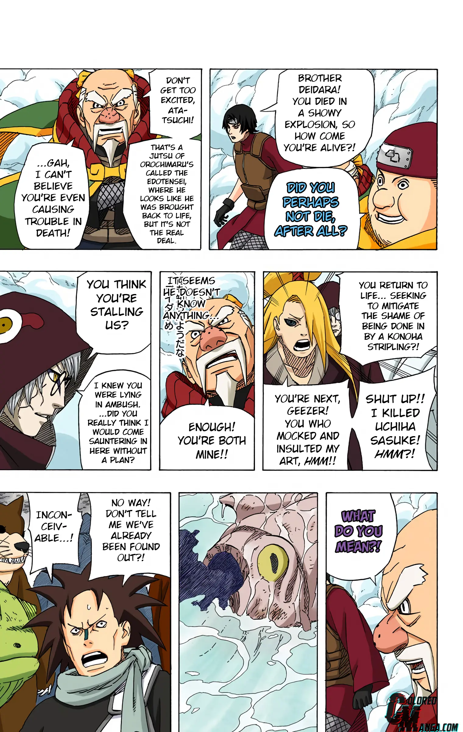 Naruto Colored Manga Online, chapter 513, page 9