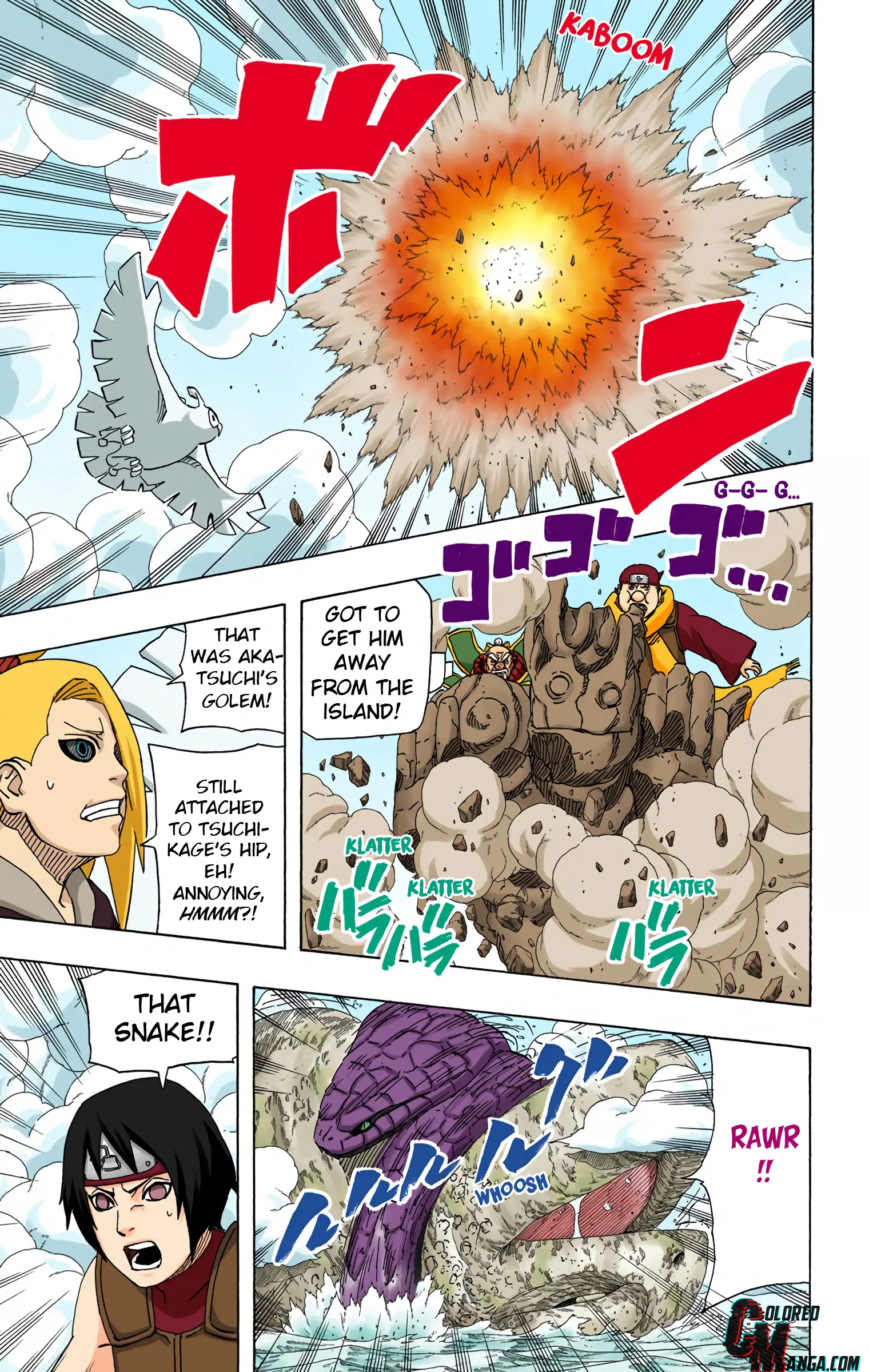 Naruto Colored Manga Online, chapter 514, page 3