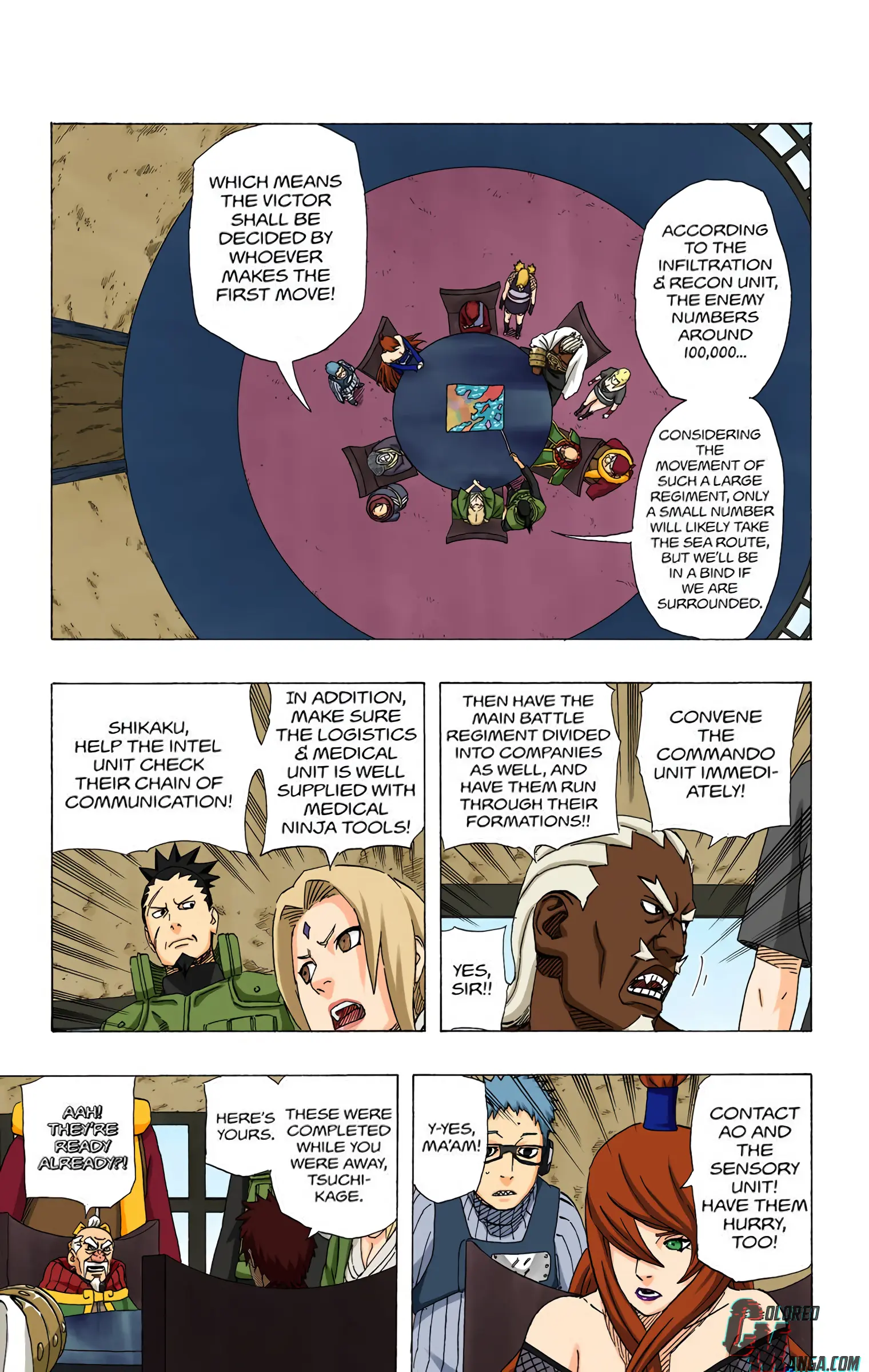 Naruto Colored Manga Online, chapter 515, page 18