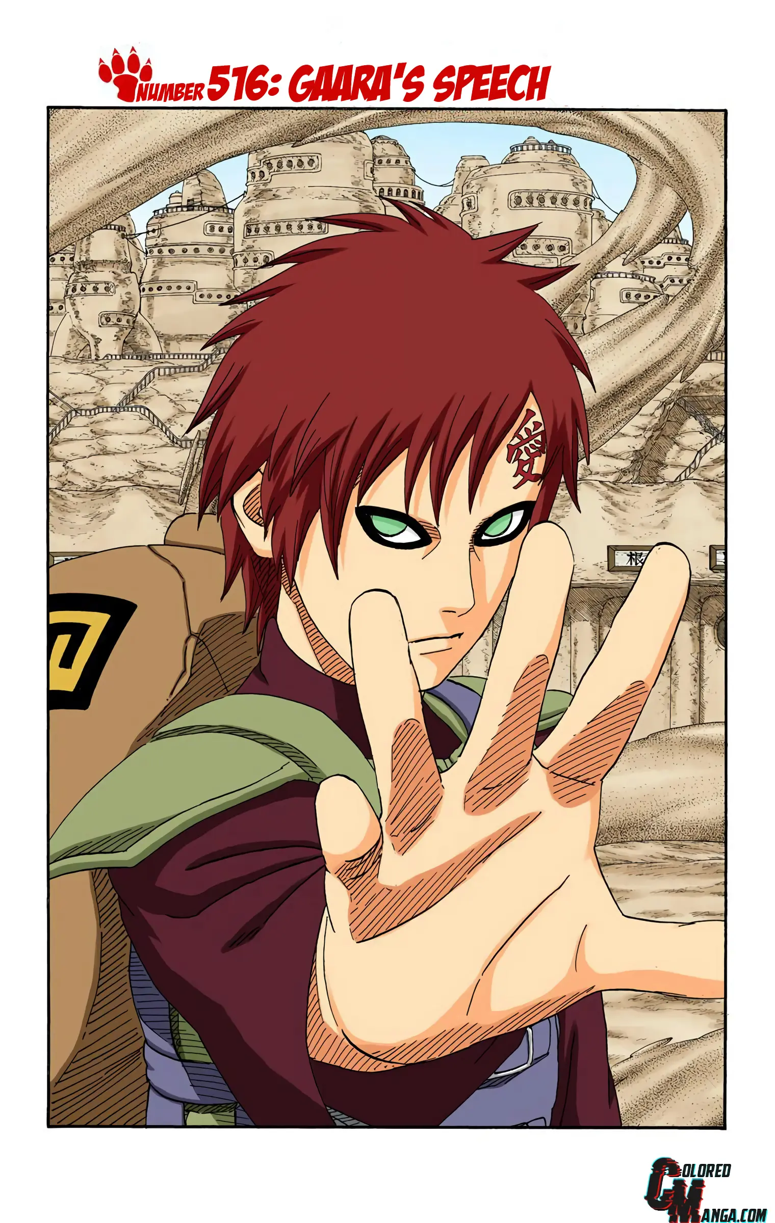 Naruto Colored Manga Online, chapter 516, page 1