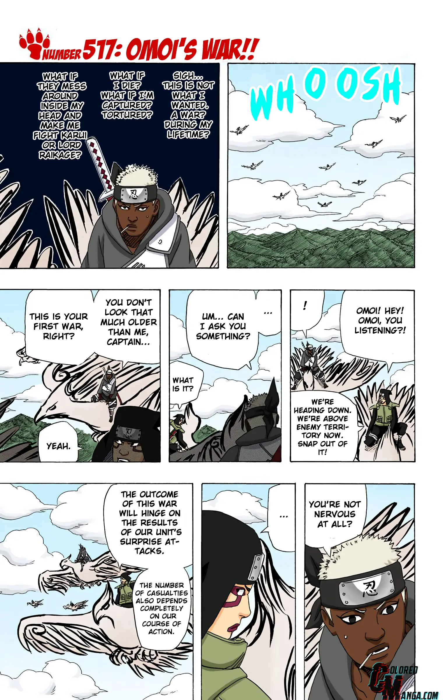 Naruto Colored Manga Online, chapter 517, page 1