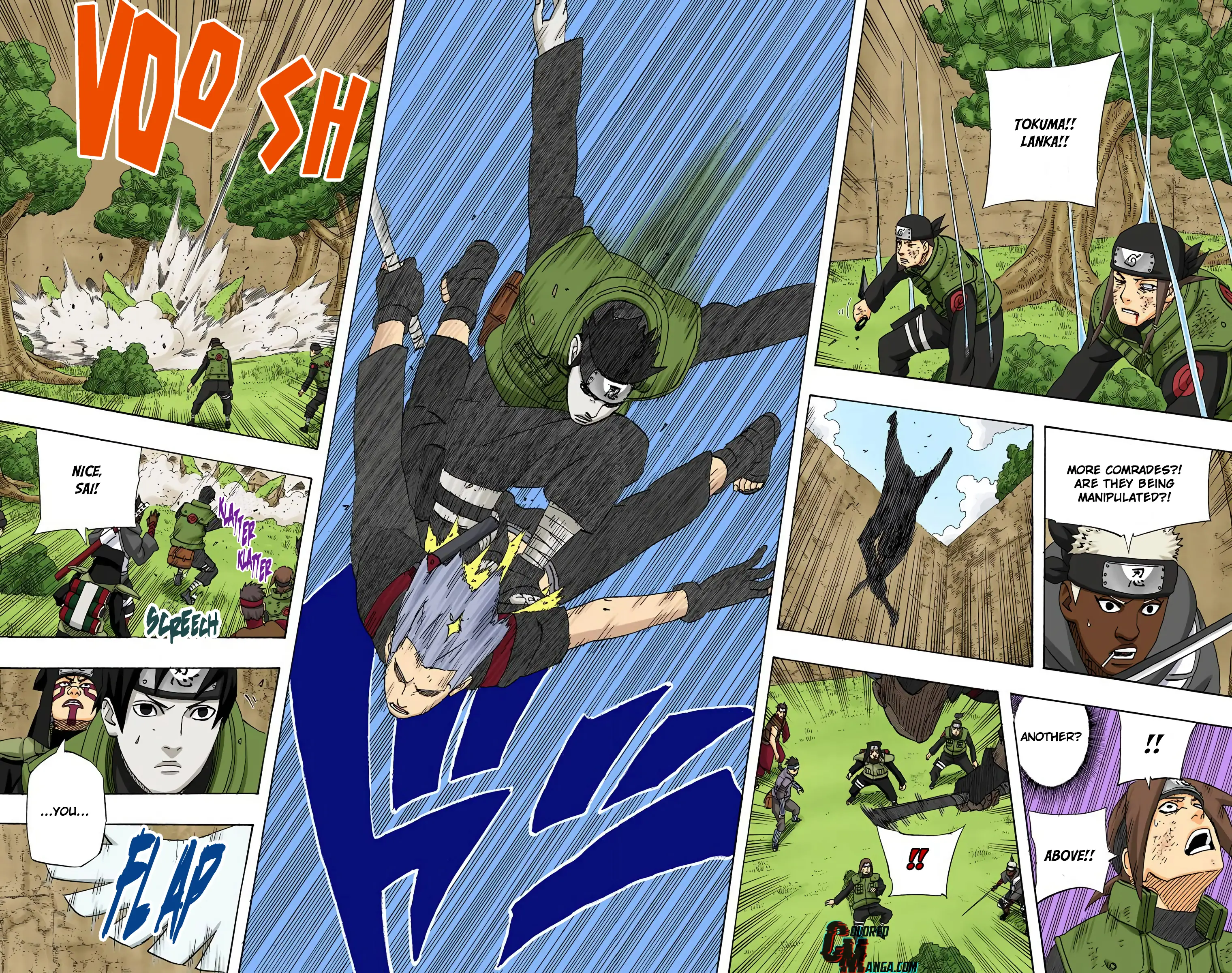 Naruto Colored Manga Online, chapter 517, page 14
