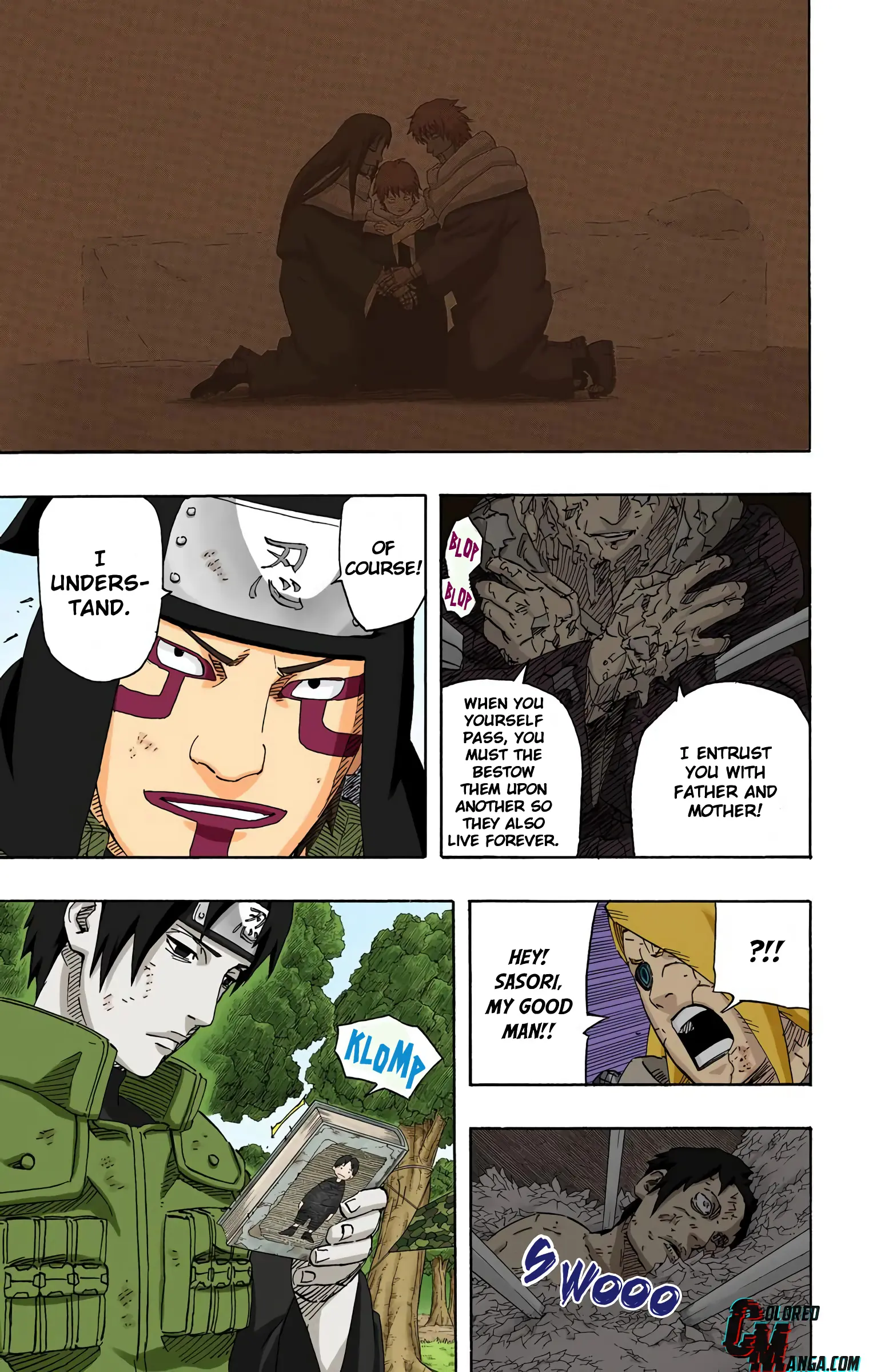 Naruto Colored Manga Online, chapter 519, page 3