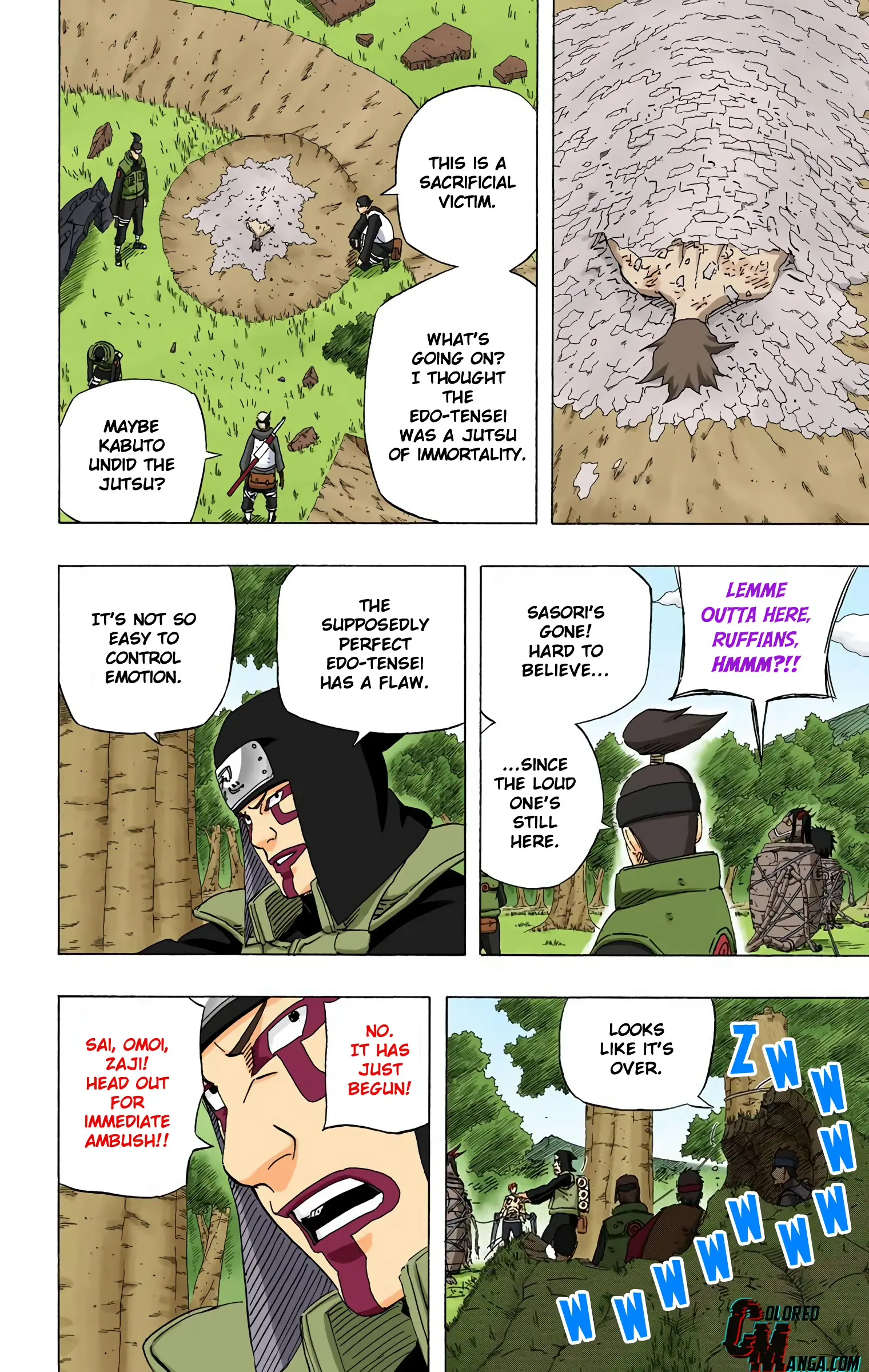 Naruto Colored Manga Online, chapter 519, page 4