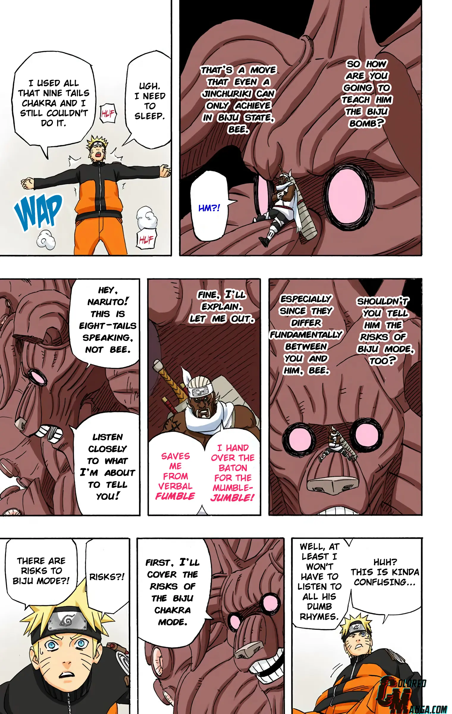 Naruto Colored Manga Online, chapter 519, page 9