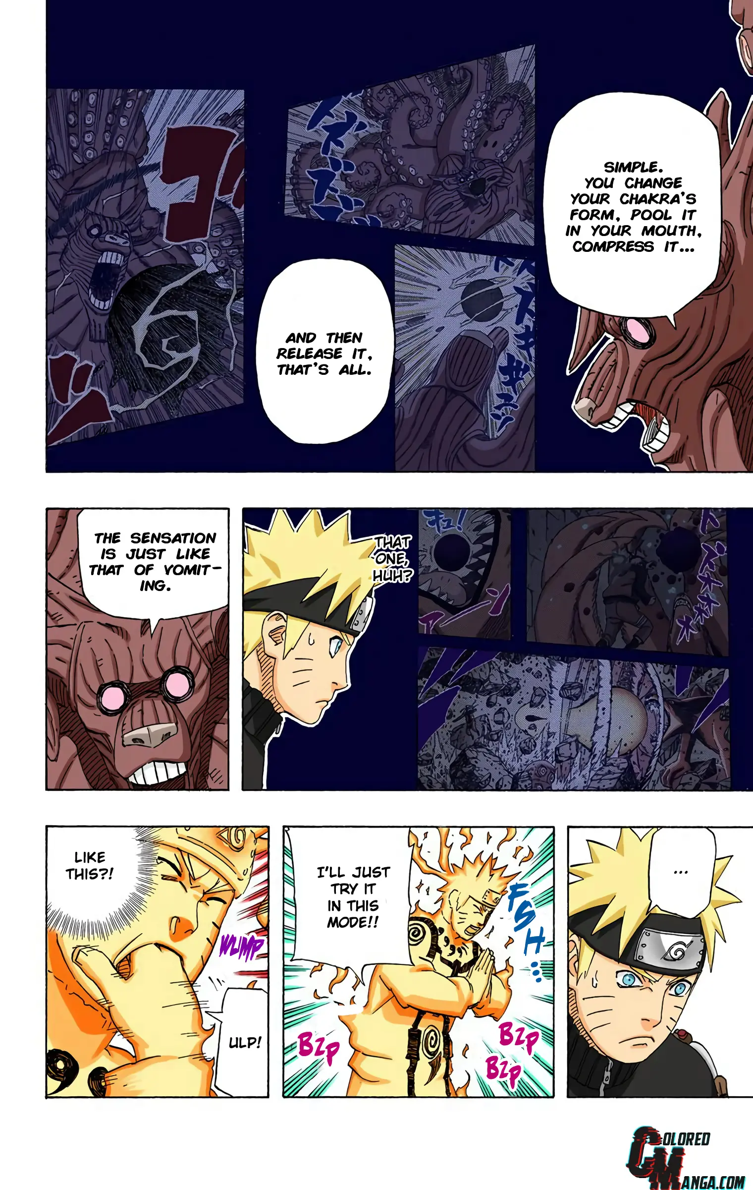 Naruto Colored Manga Online, chapter 519, page 12