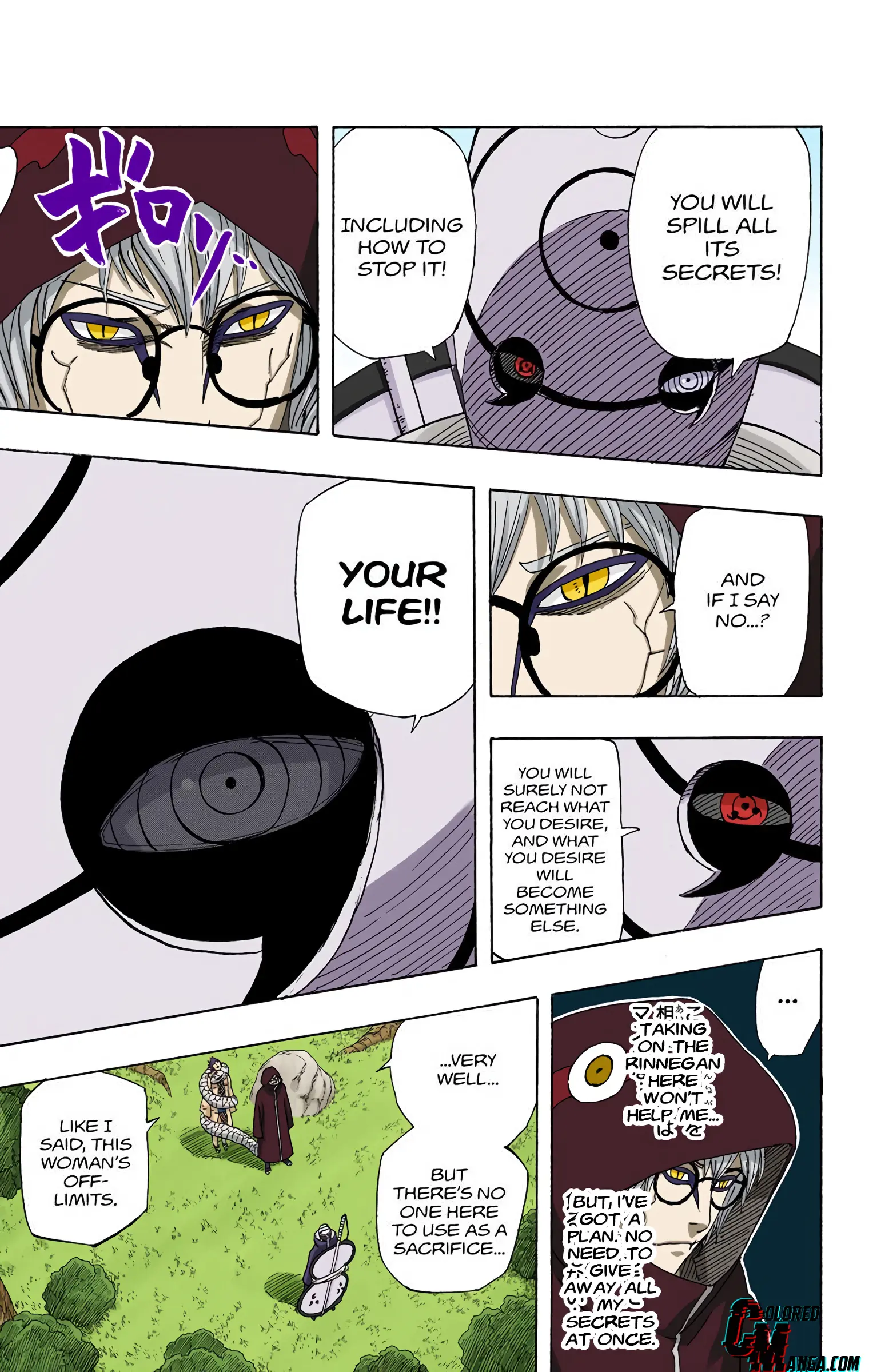 Naruto Colored Manga Online, chapter 520, page 7