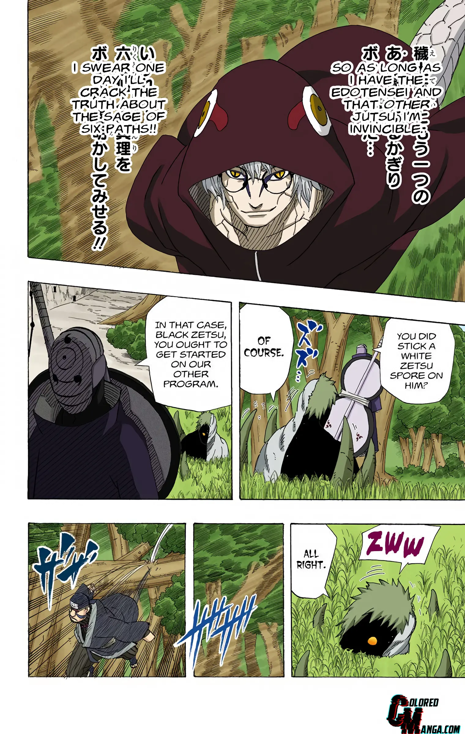 Naruto Colored Manga Online, chapter 521, page 4