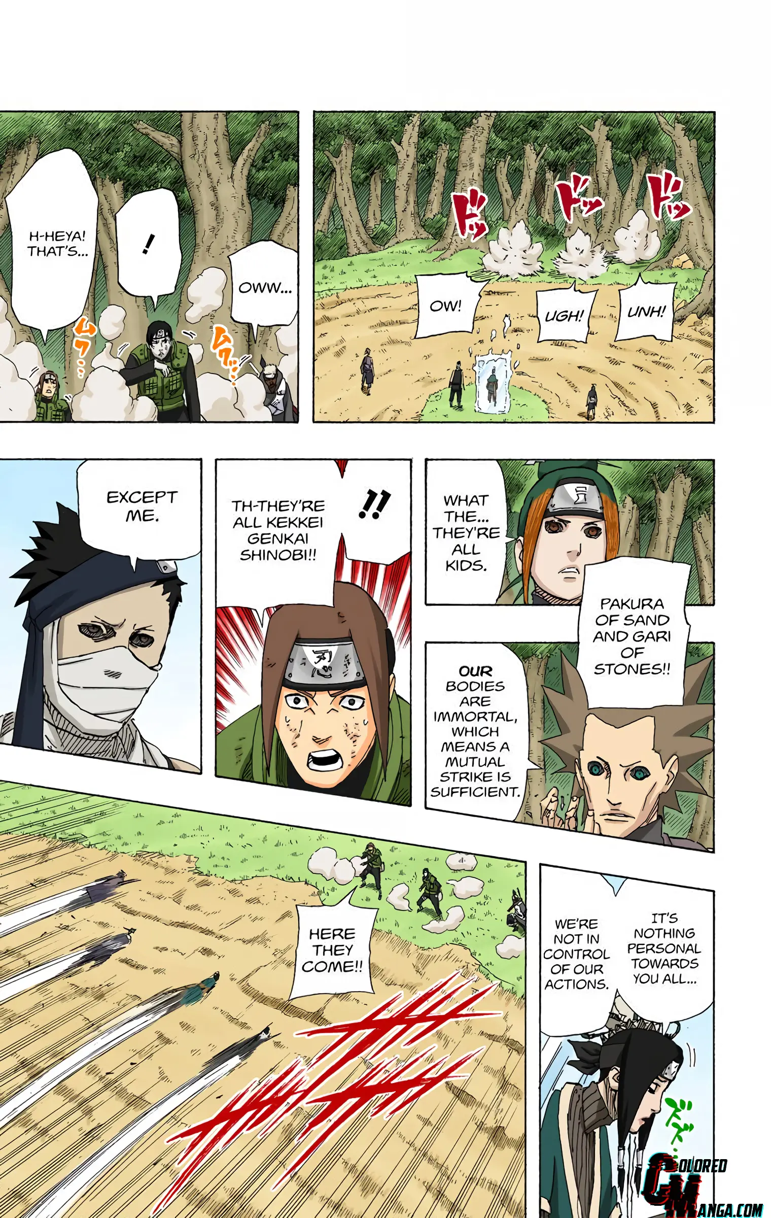 Naruto Colored Manga Online, chapter 521, page 12