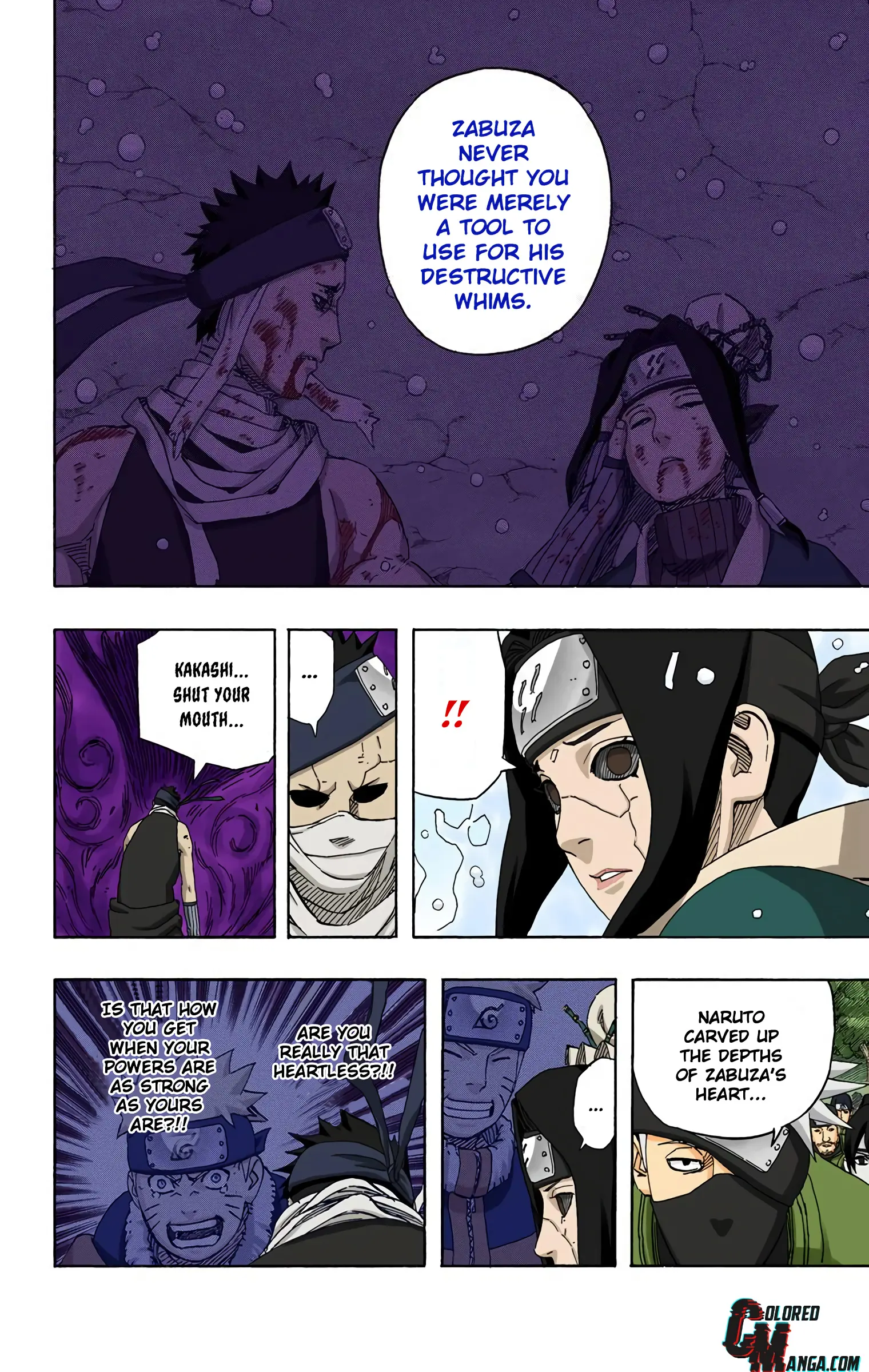 Naruto Colored Manga Online, chapter 522, page 4