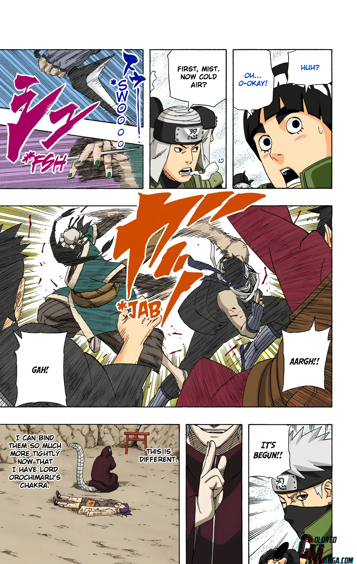 Naruto Colored Manga Online, chapter 522, page 9