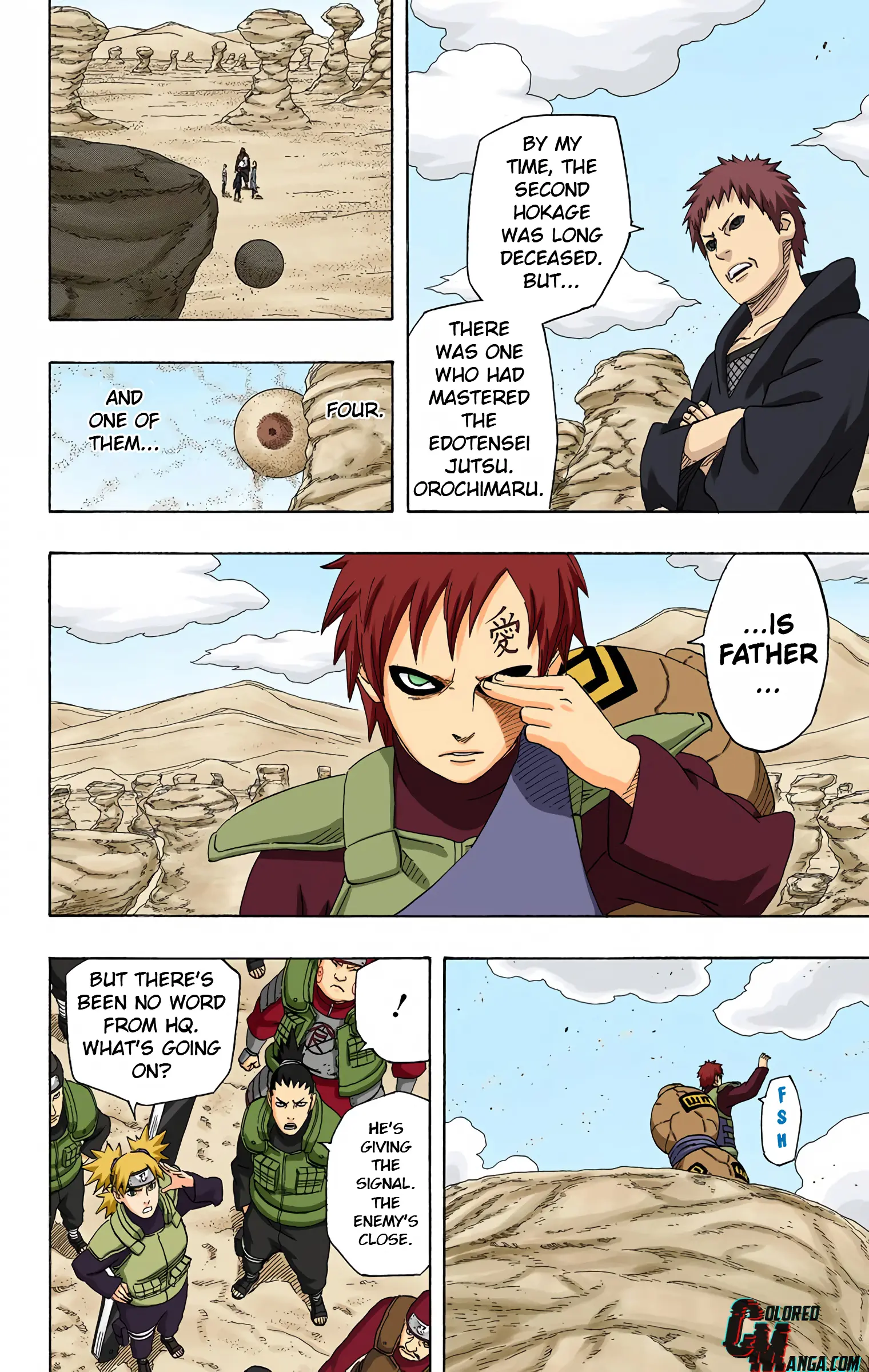 Naruto Colored Manga Online, chapter 525, page 10