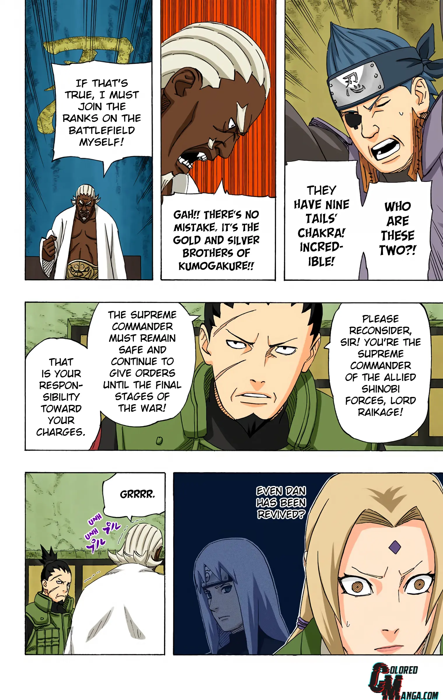Naruto Colored Manga Online, chapter 525, page 16