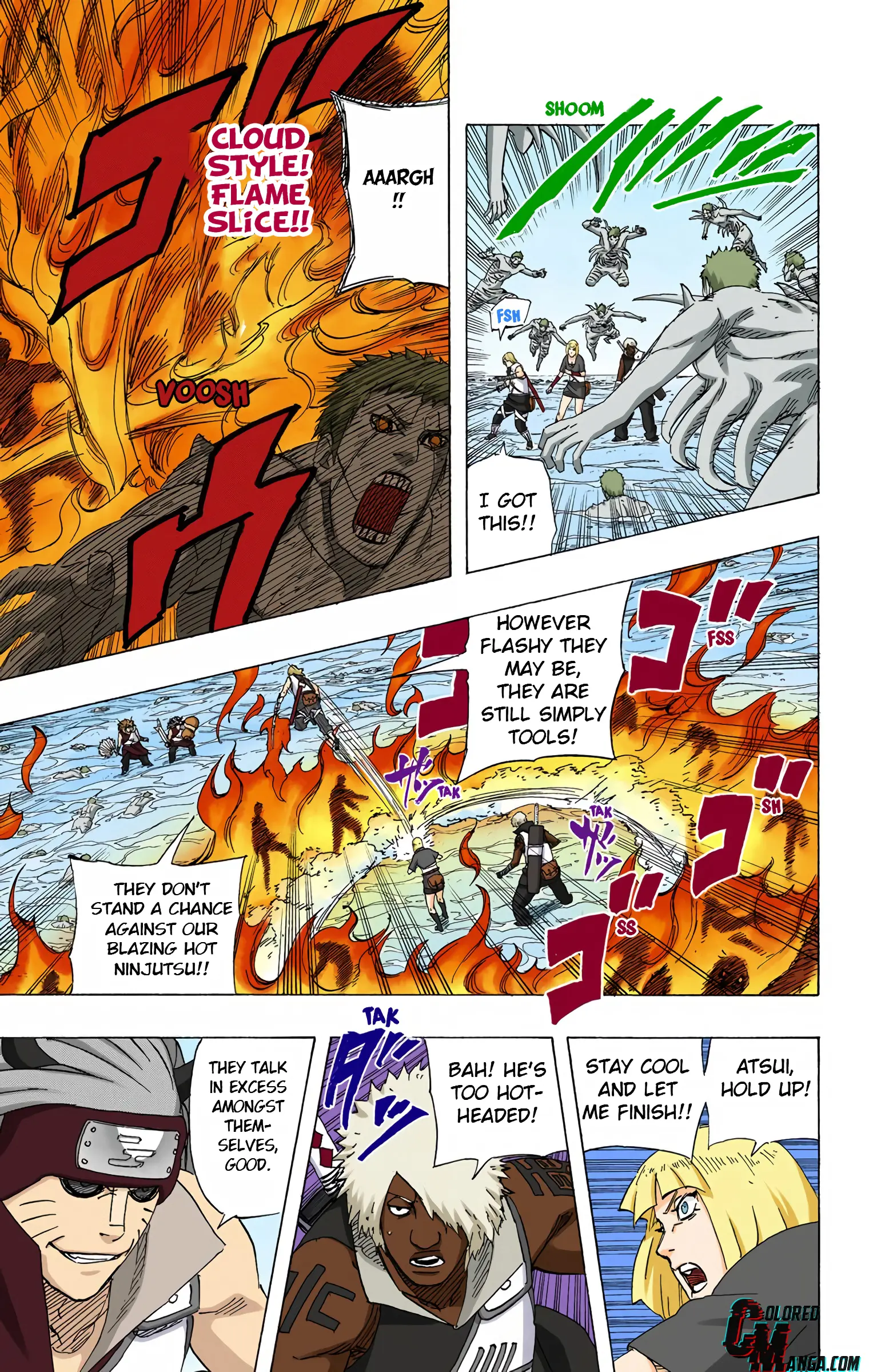 Naruto Colored Manga Online, chapter 527, page 3