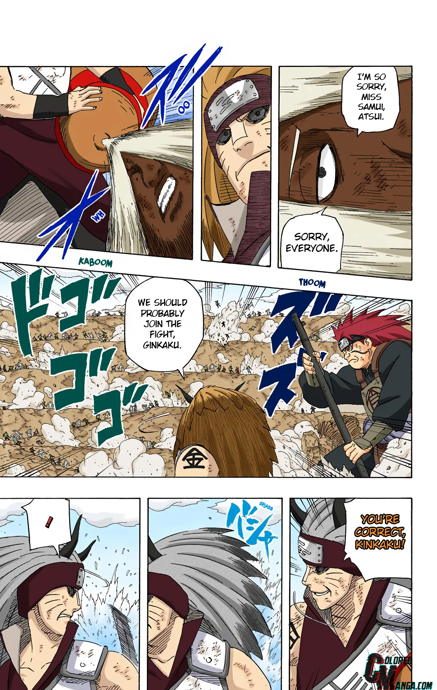 Naruto Colored Manga Online, chapter 528, page 7