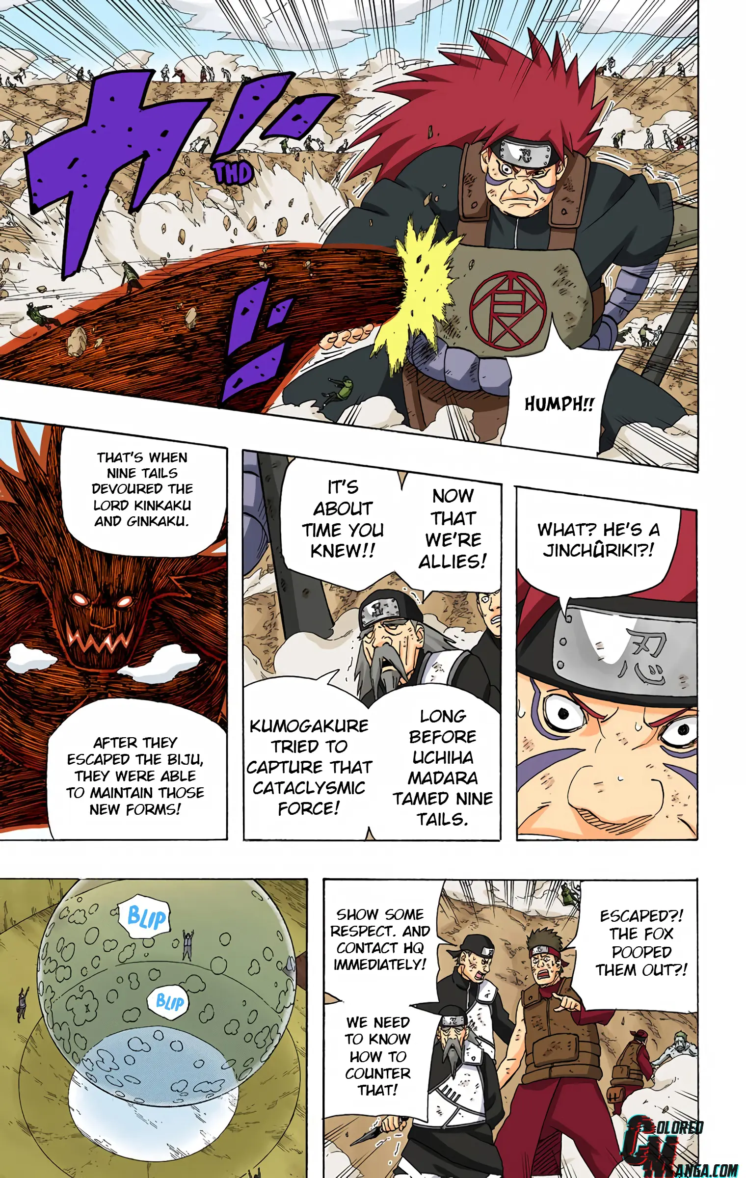 Naruto Colored Manga Online, chapter 529, page 3