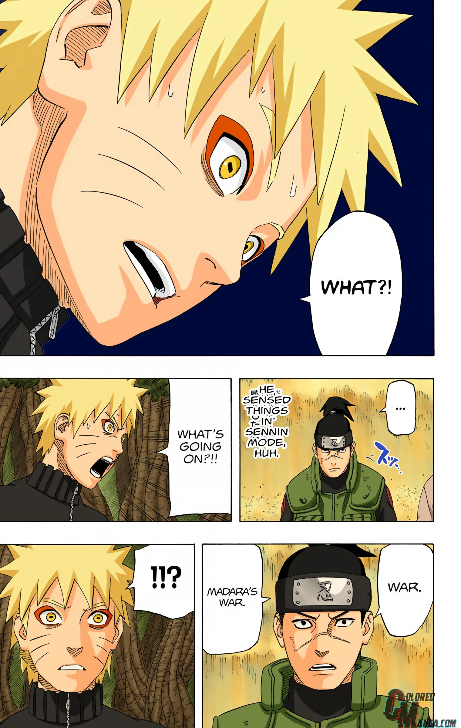 Naruto Colored Manga Online, chapter 535, page 13