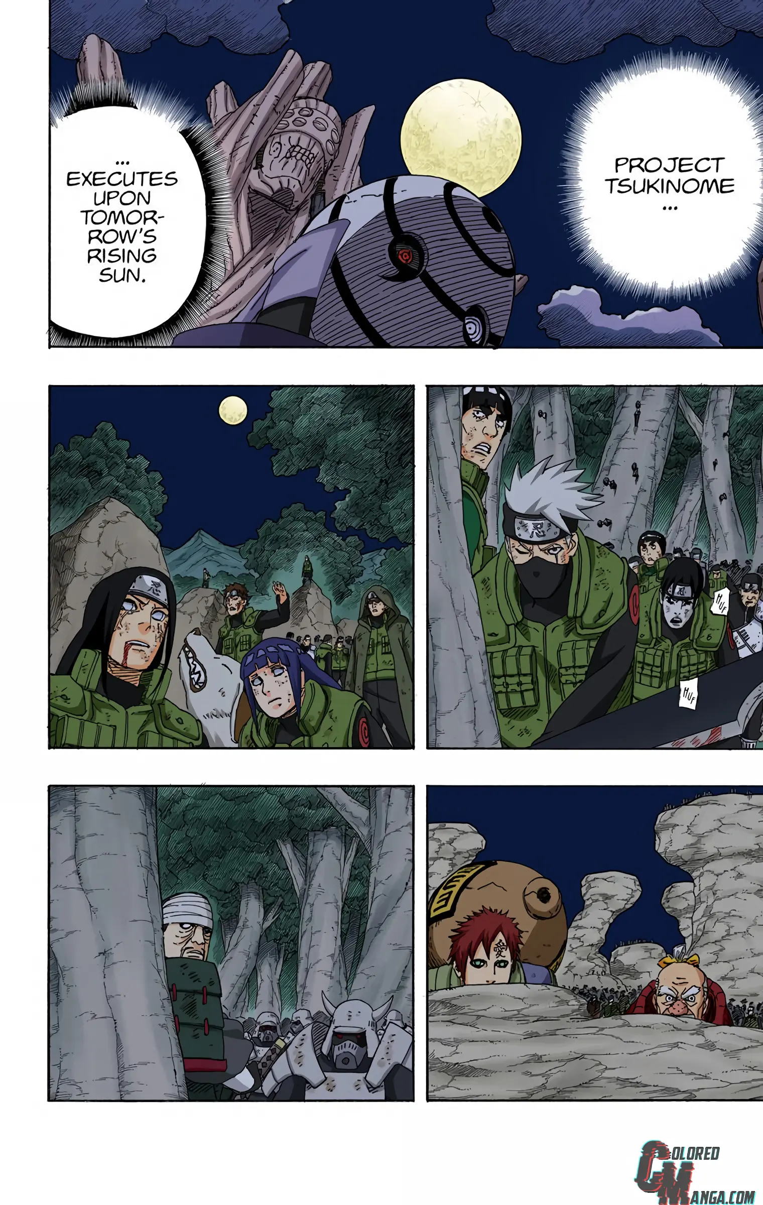 Naruto Colored Manga Online, chapter 537, page 14