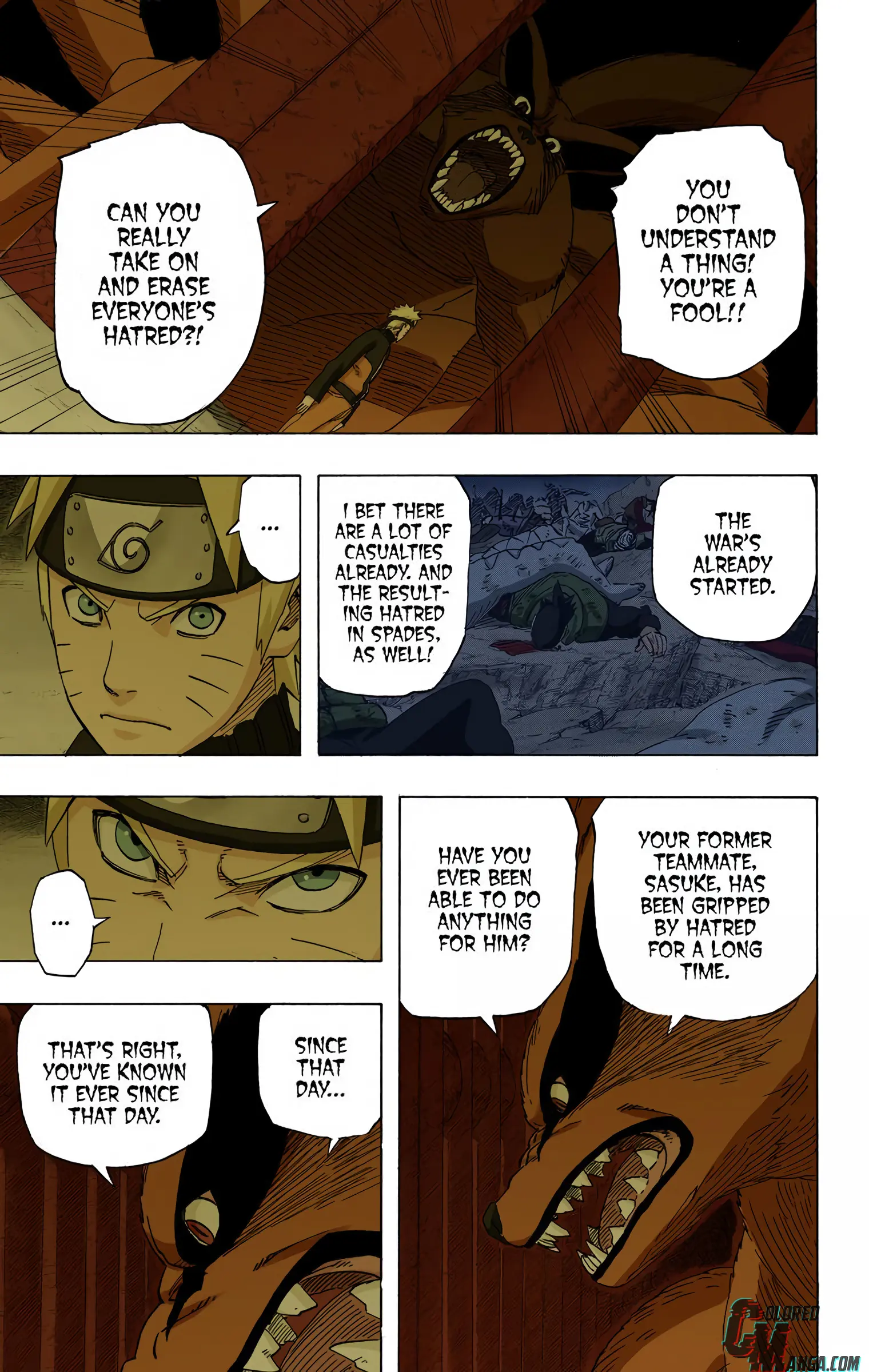 Naruto Colored Manga Online, chapter 538, page 5