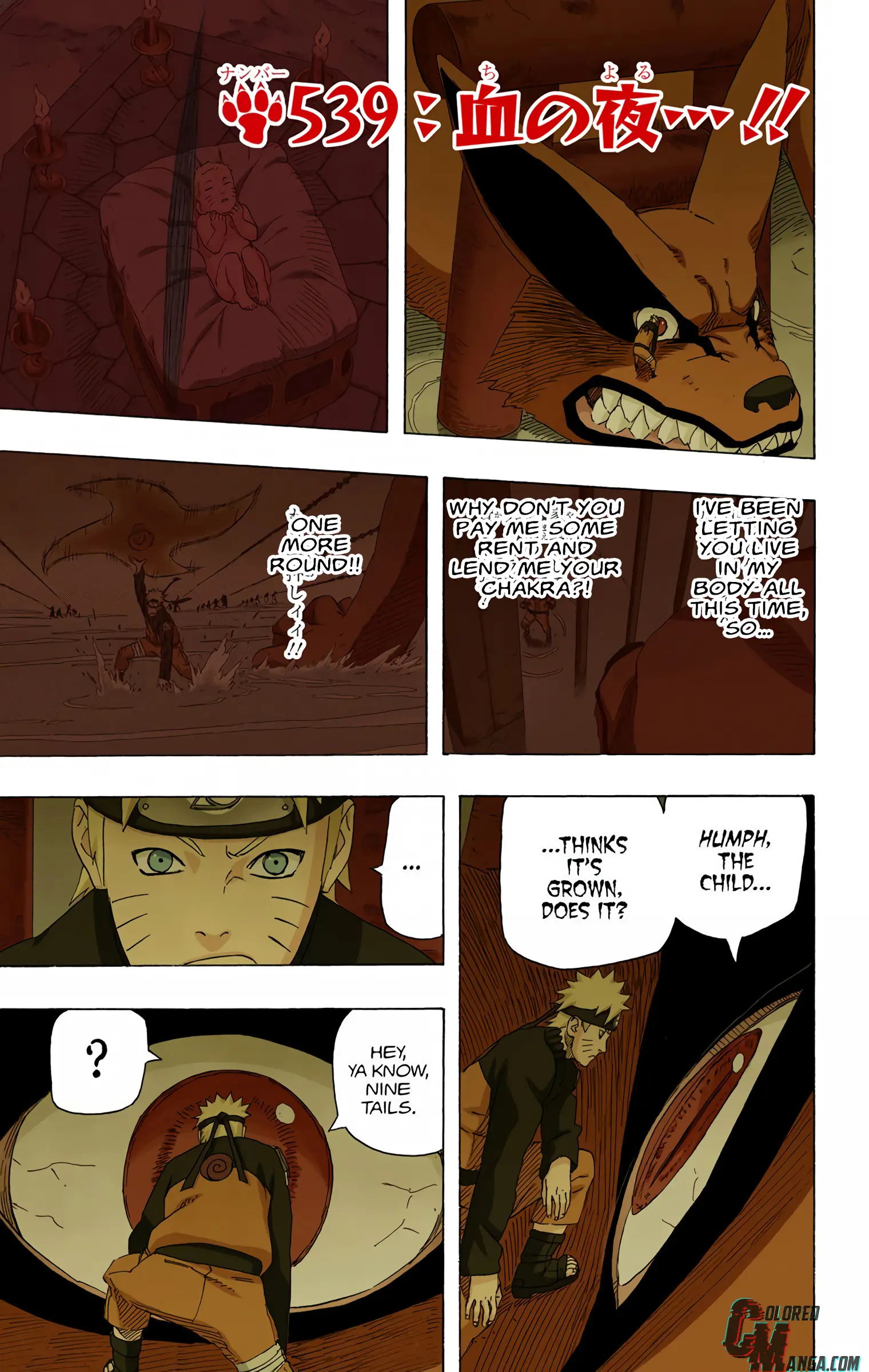 Naruto Colored Manga Online, chapter 539, page 1