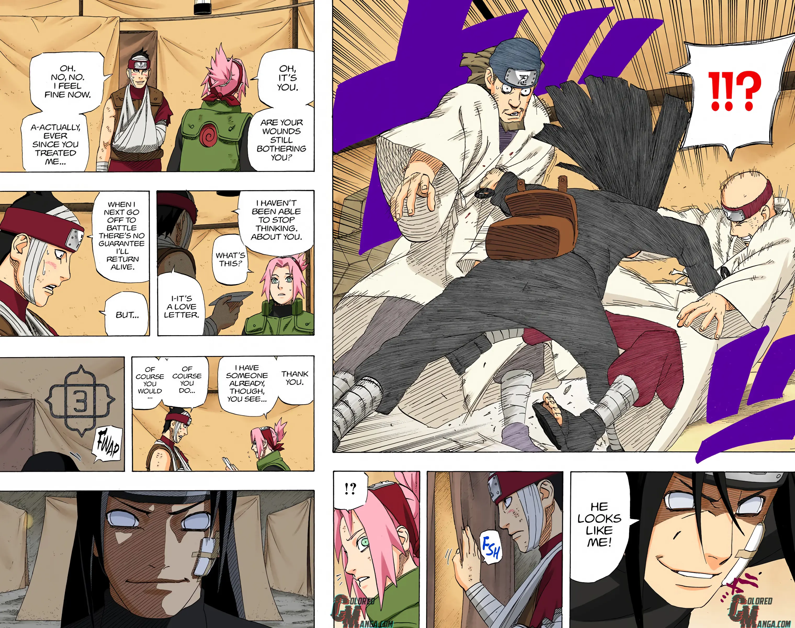 Naruto Colored Manga Online, chapter 539, page 16