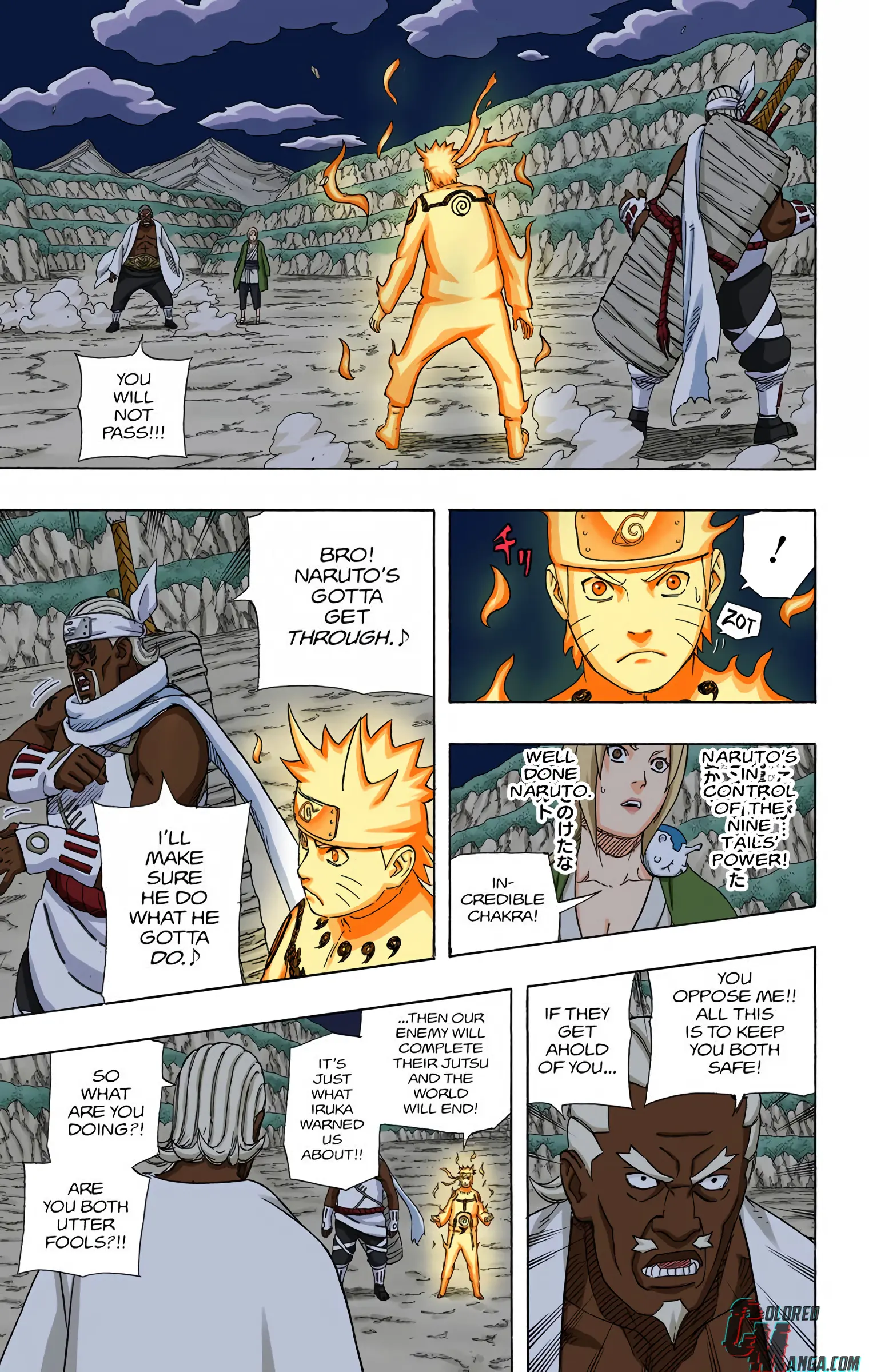 Naruto Colored Manga Online, chapter 541, page 3