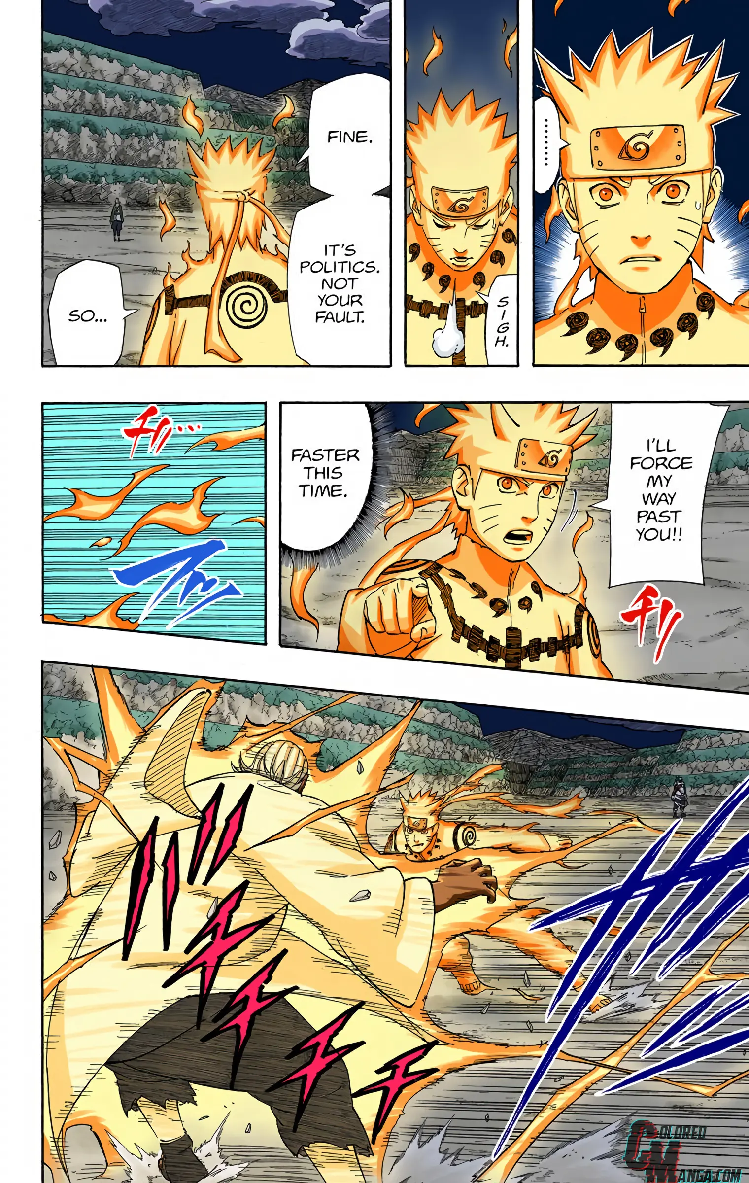 Naruto Colored Manga Online, chapter 541, page 8