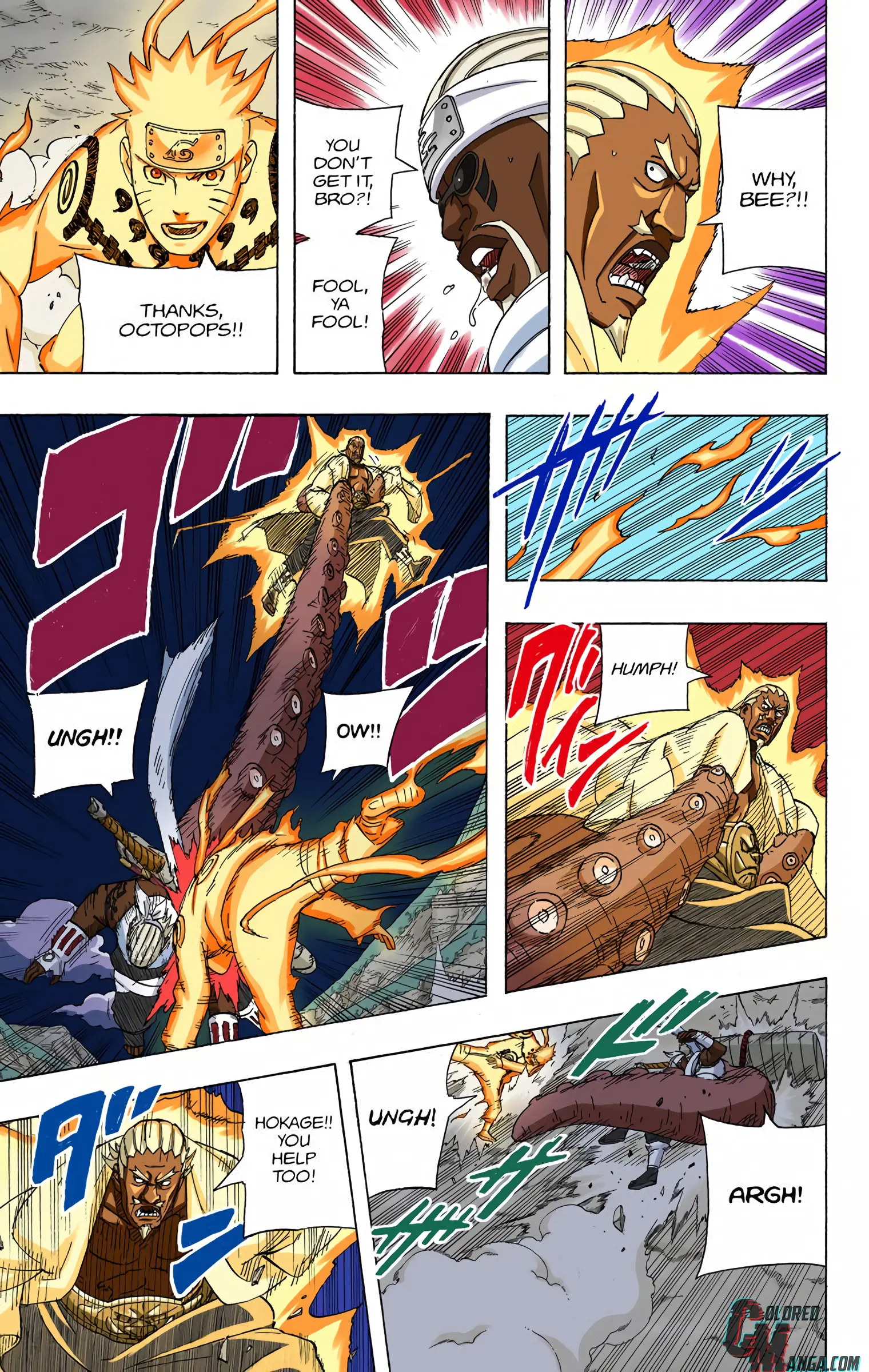 Naruto Colored Manga Online, chapter 543, page 7