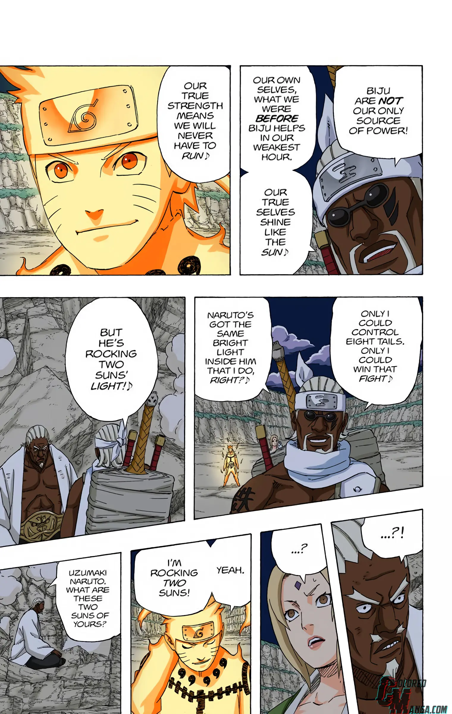 Naruto Colored Manga Online, chapter 544, page 3