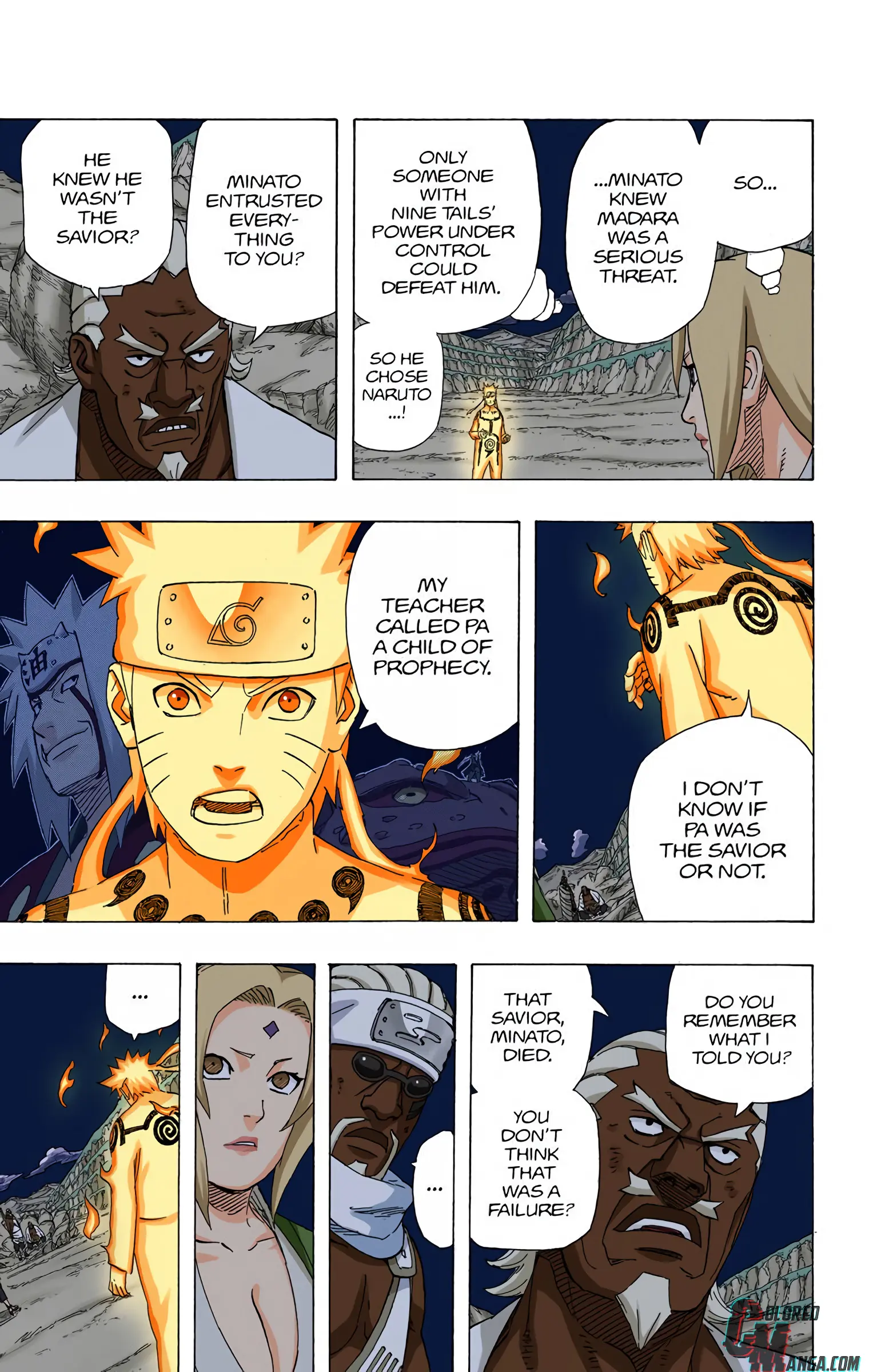 Naruto Colored Manga Online, chapter 544, page 7