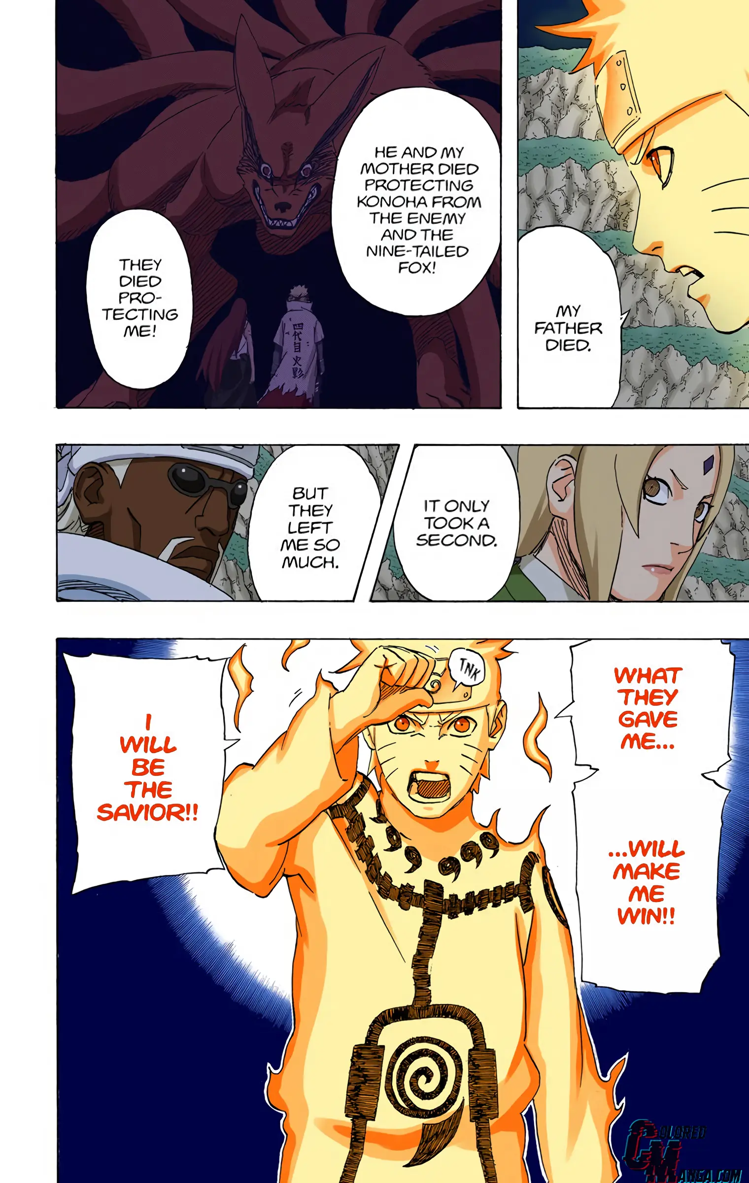 Naruto Colored Manga Online, chapter 544, page 8